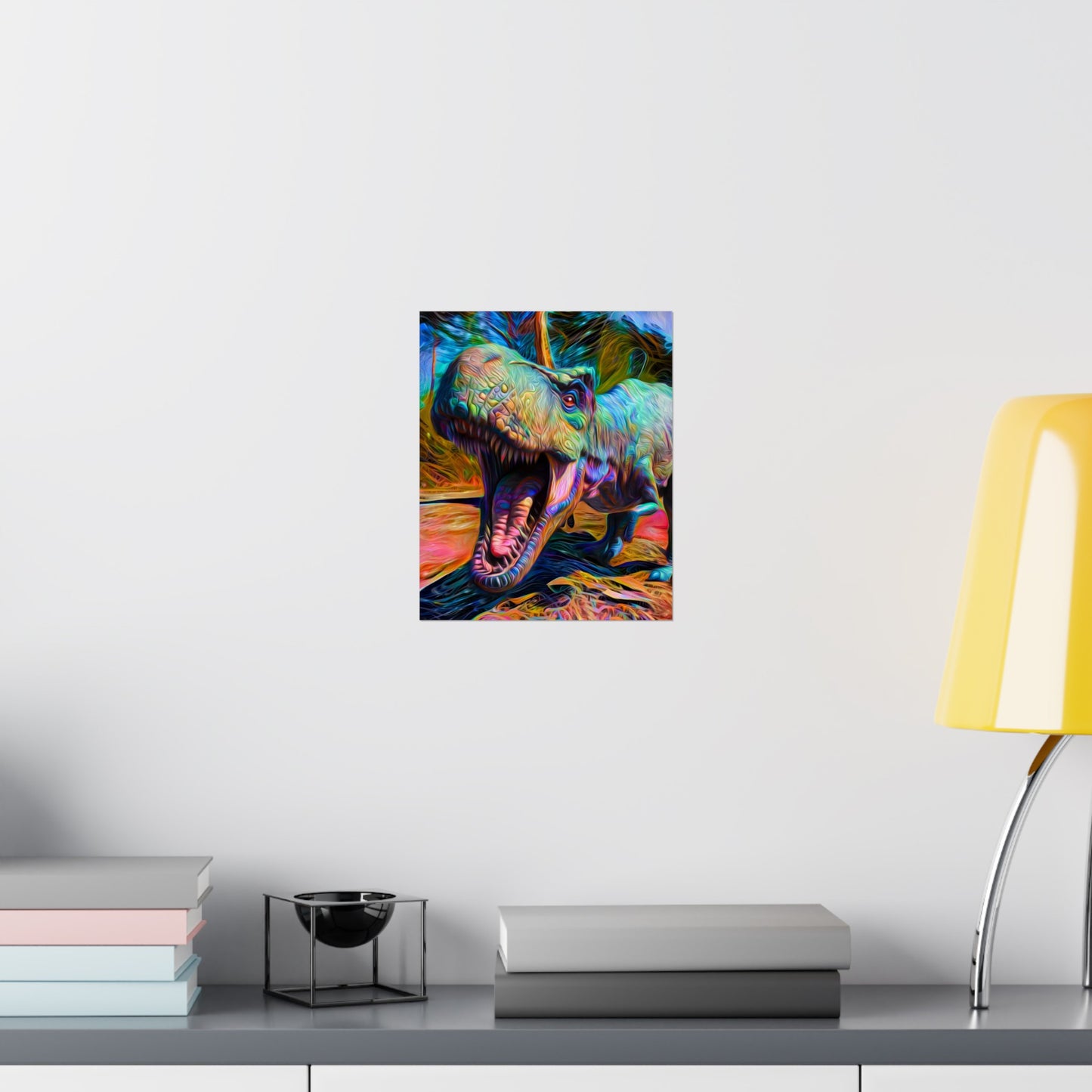 Blast from the Past Dinosaur Premium Matte vertical posters