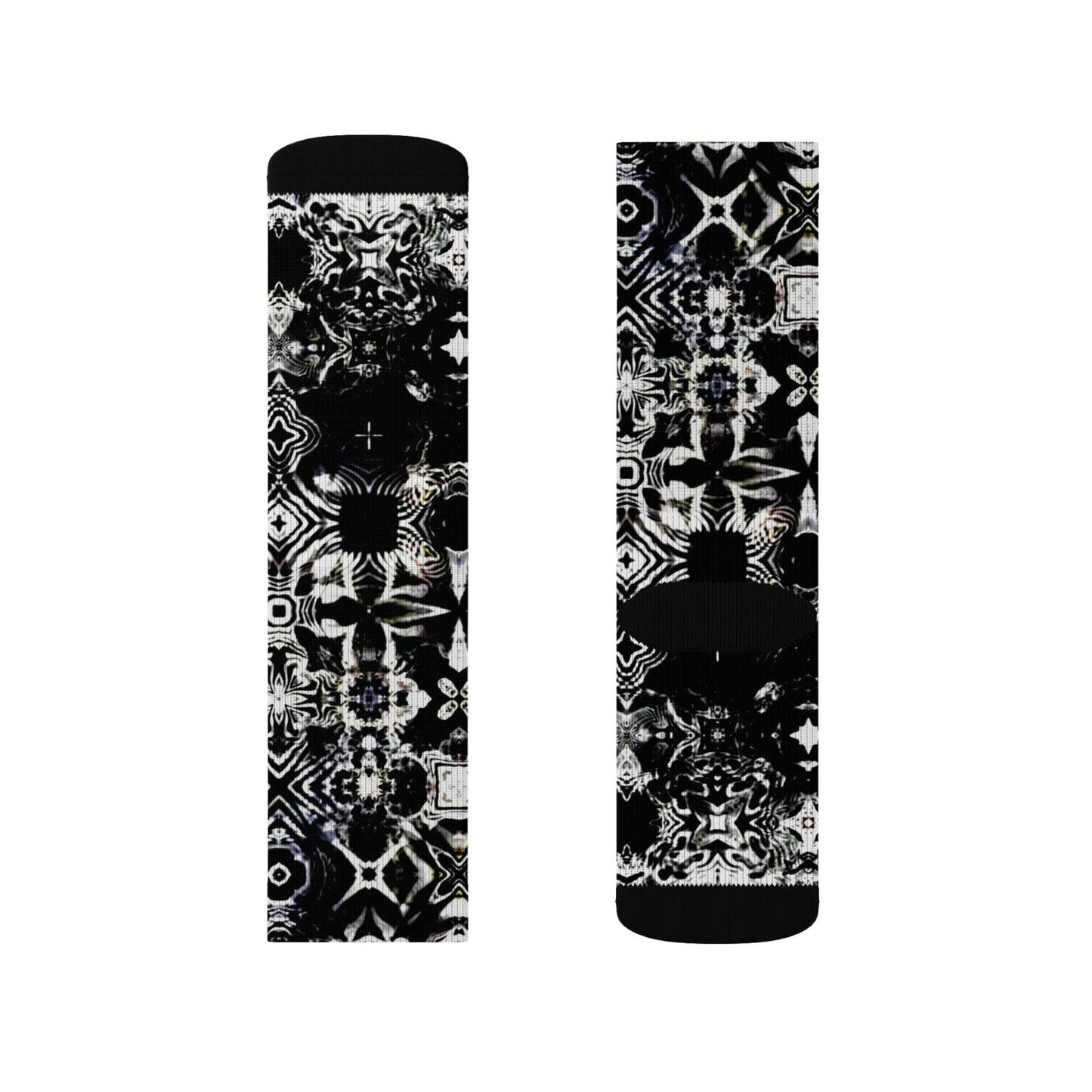 Galaxy Frog Cymatic Kaleidoscape Socks