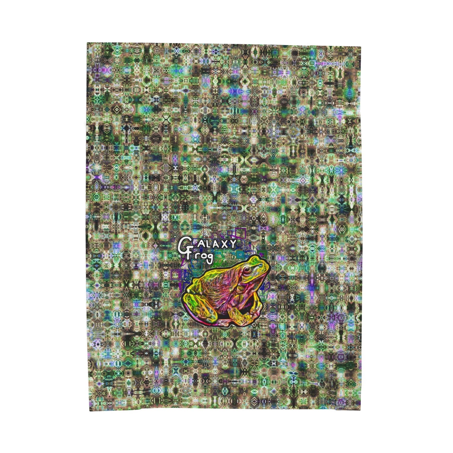 Galaxy Frog Cymatics Velveteen Plush Blanket