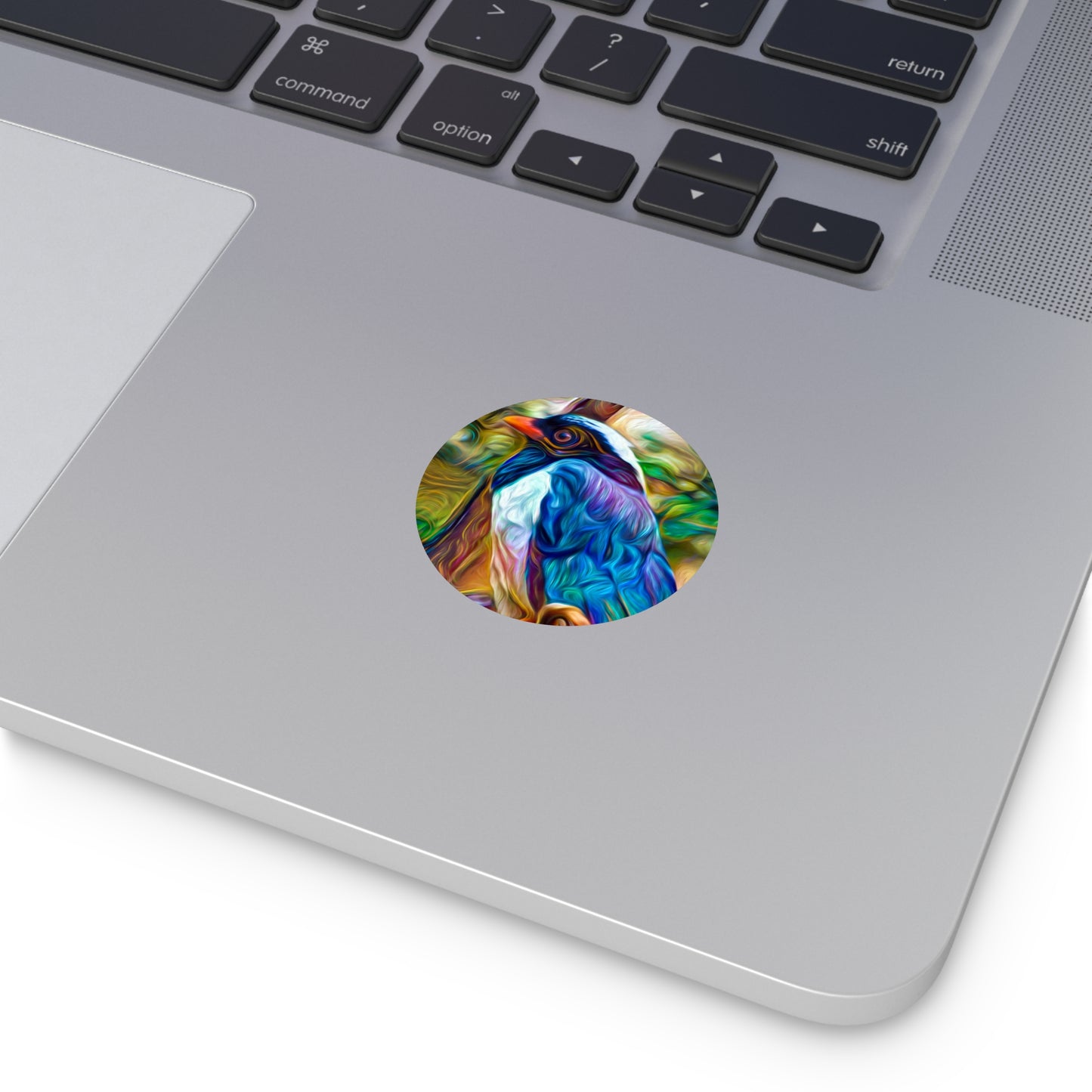 Galaxy Frog Round Vinyl Bluebird Stickers