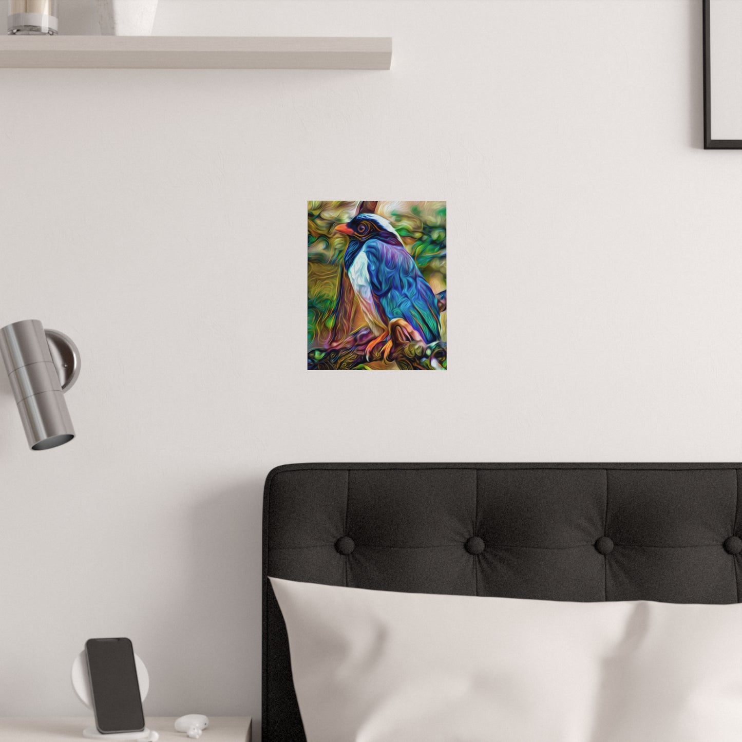 Graceful Bluebird Premium Matte vertical posters