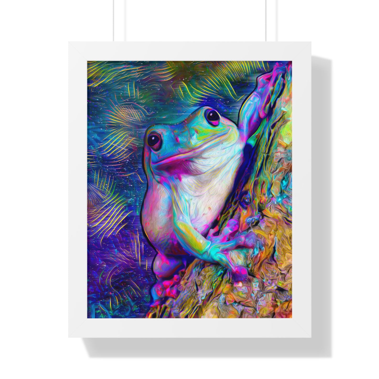 Dazzling Mega Toad Framed Vertical Poster