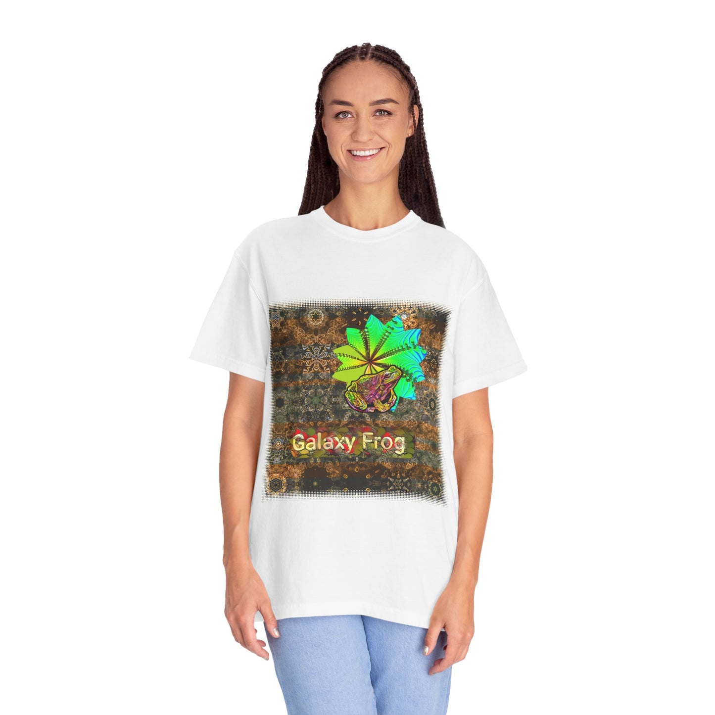 Galaxy Frog Fractal Cymatics Happy Birthday Dad T Shirt (0006)