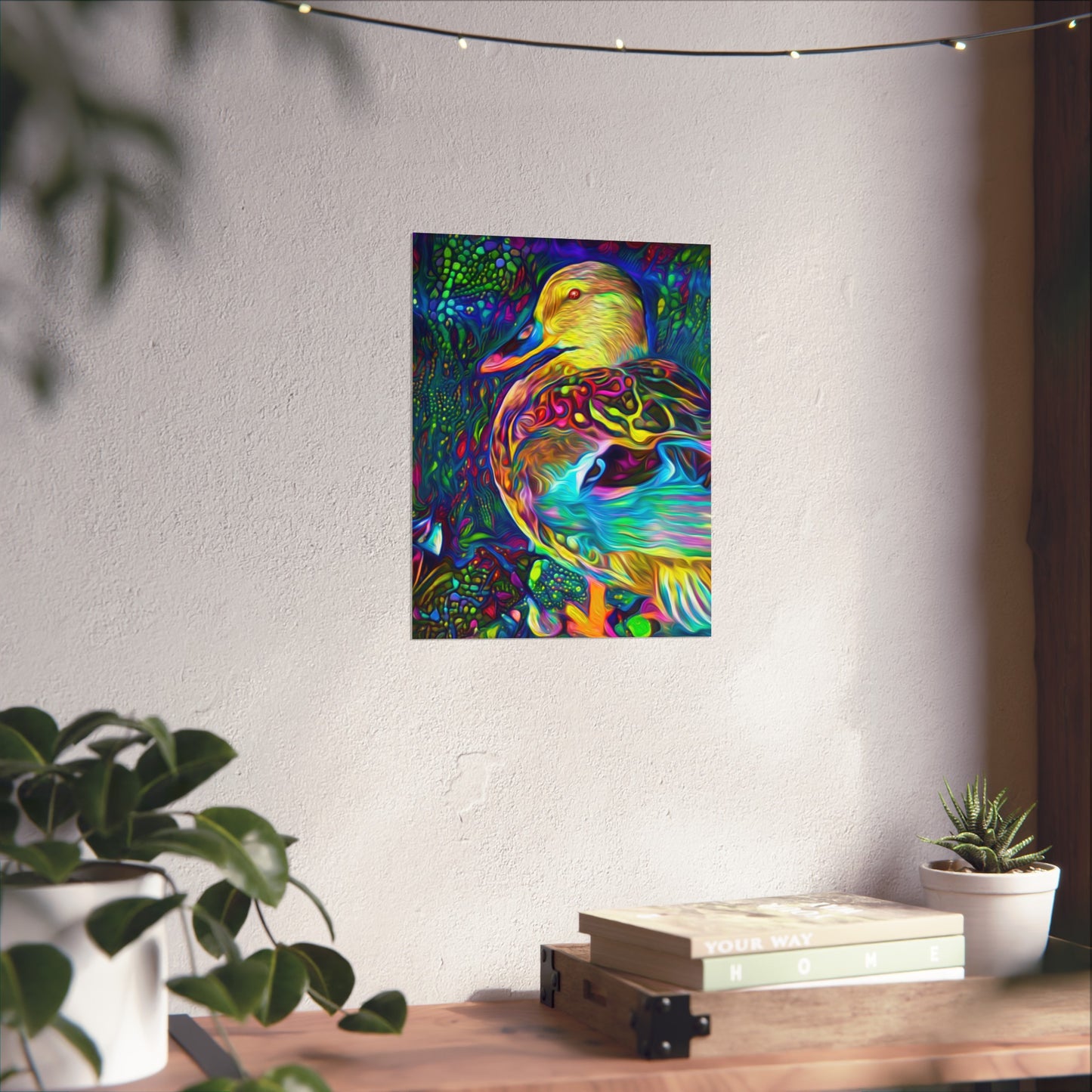 Floating on the Galactic Ocean Premium Matte vertical posters