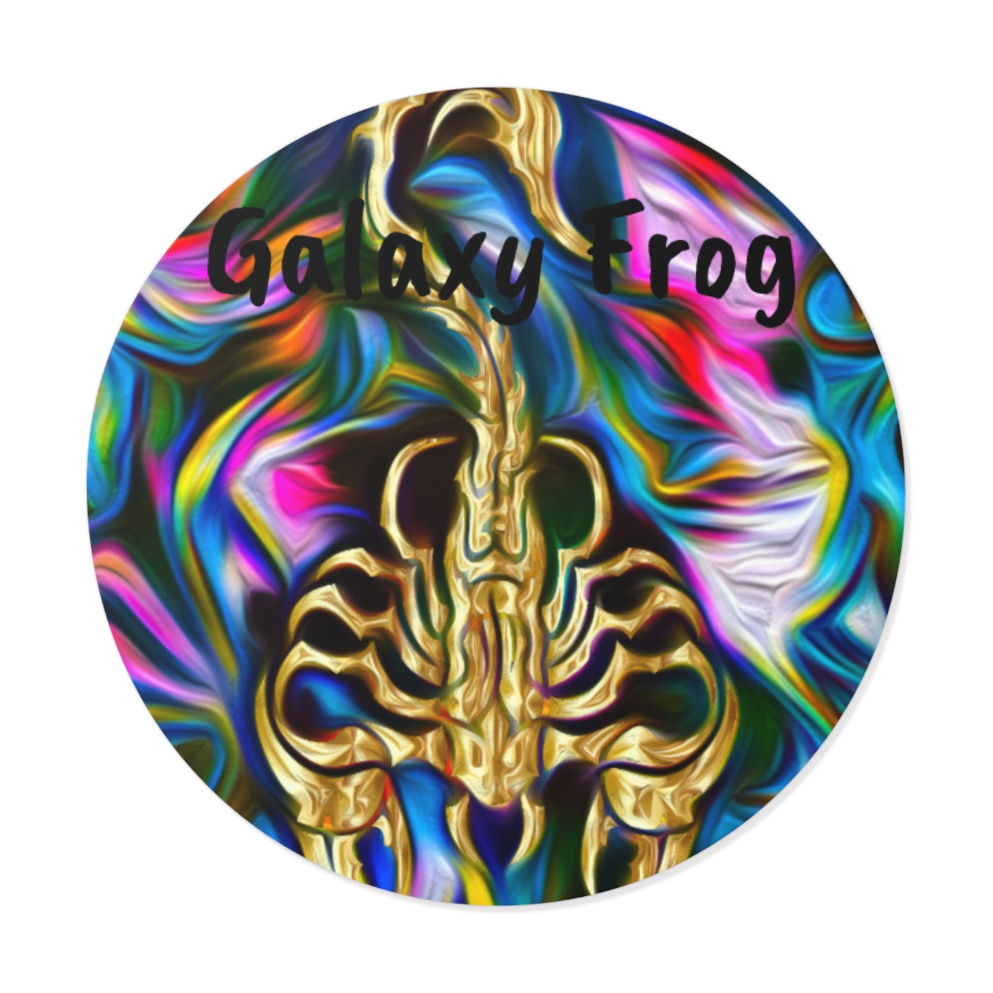 Galaxy Frog Scorpion Round Vinyl Stickers