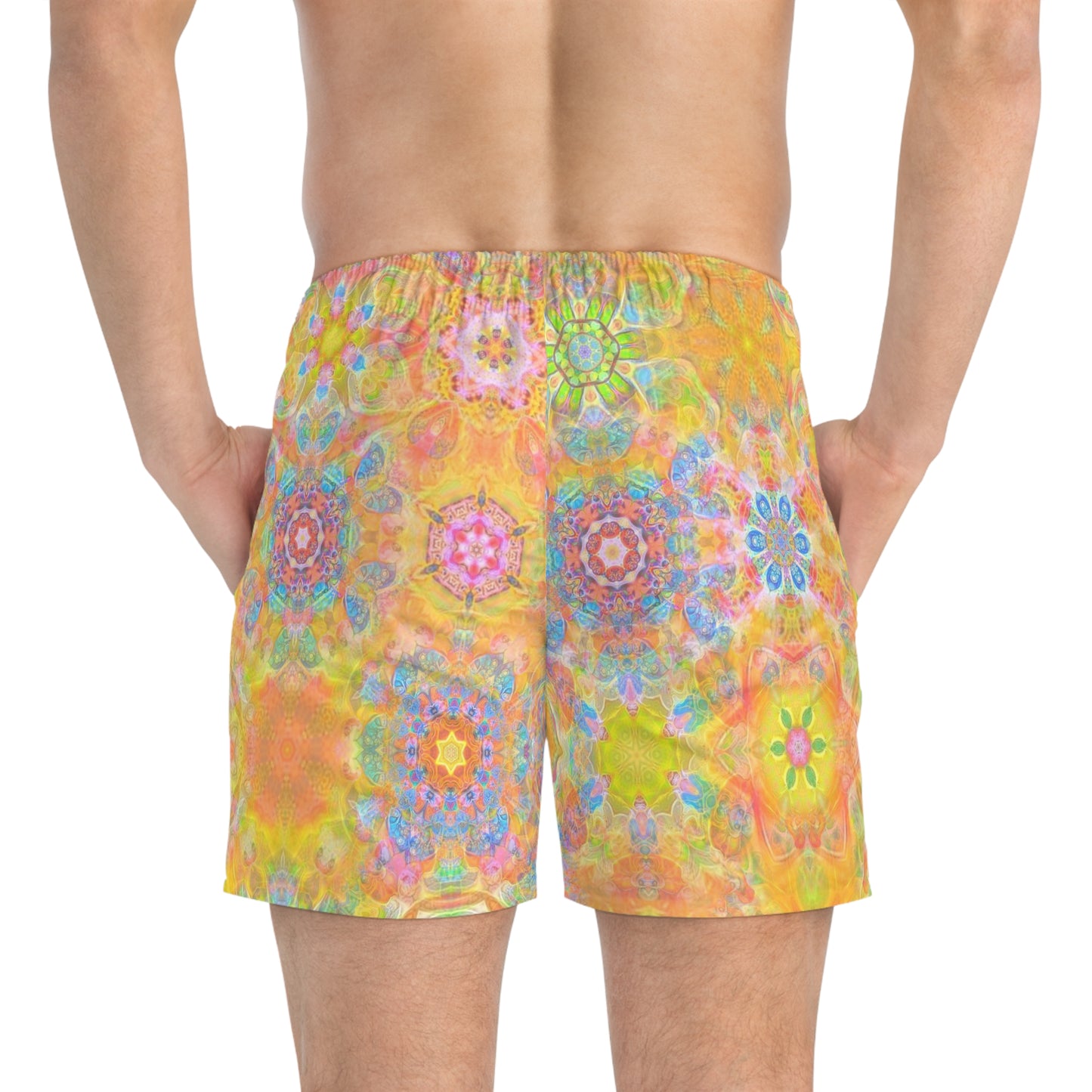 Galaxy Frog Cymatics Swim Trunks