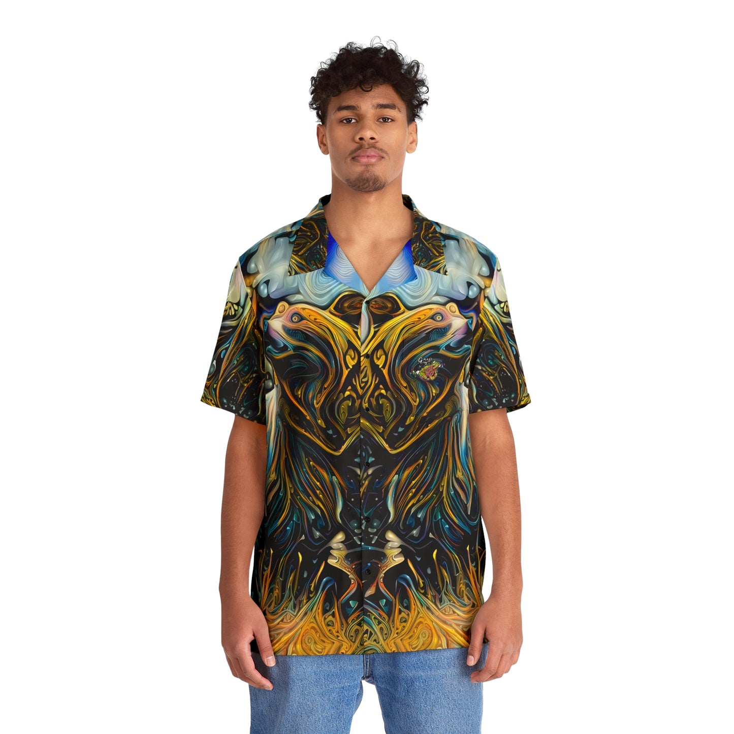 Galaxy Bear Hawaiian Shirt (Mens)