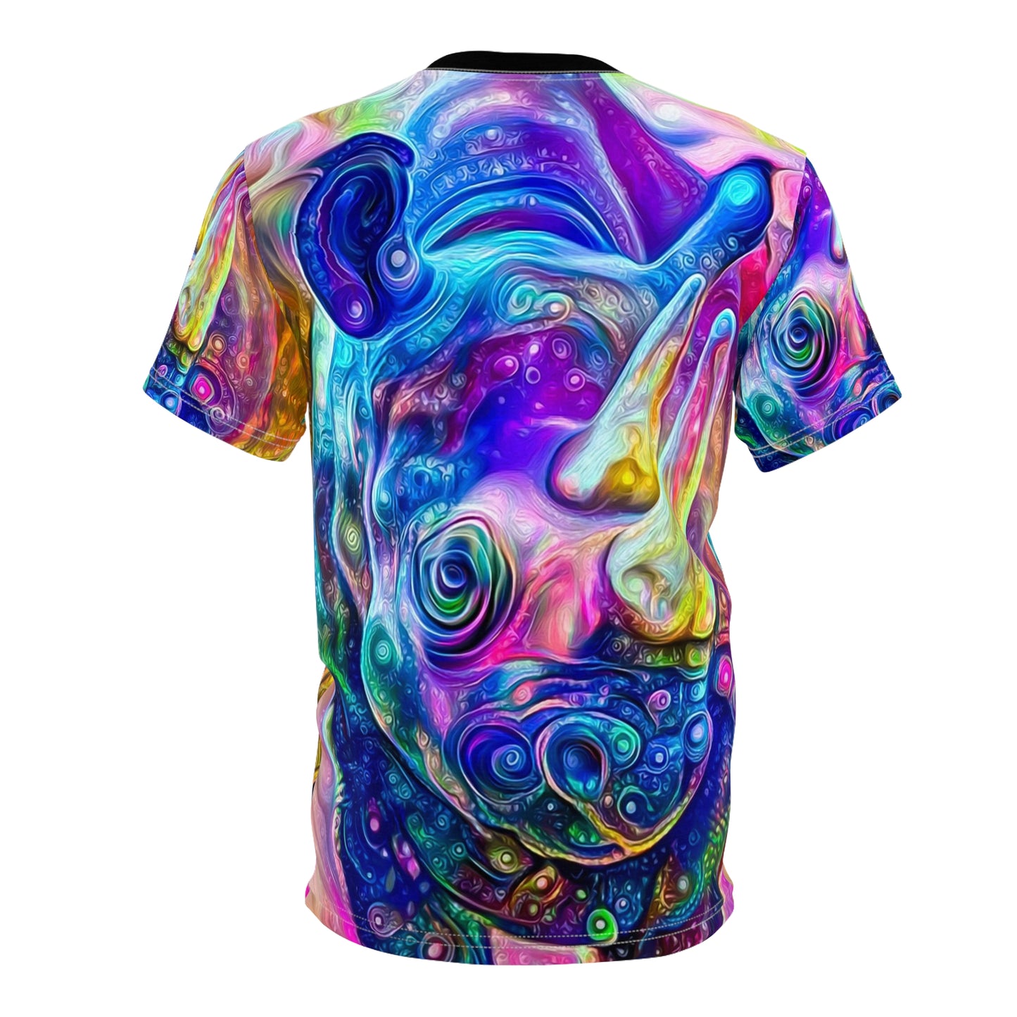 Rad Rainbow Rhino Unisex AOP Cut & Sew Tee