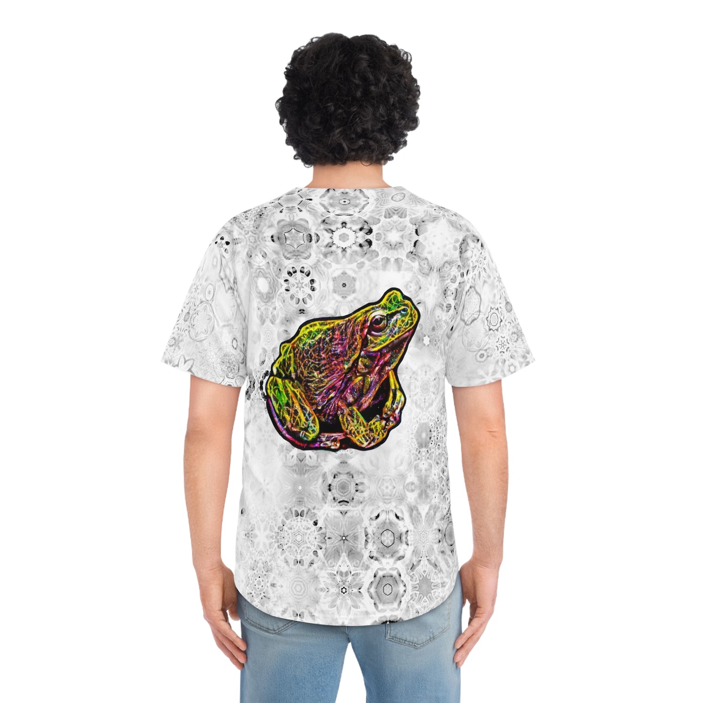 Men's  Galaxy Frog Cymatics Baseball Jersey