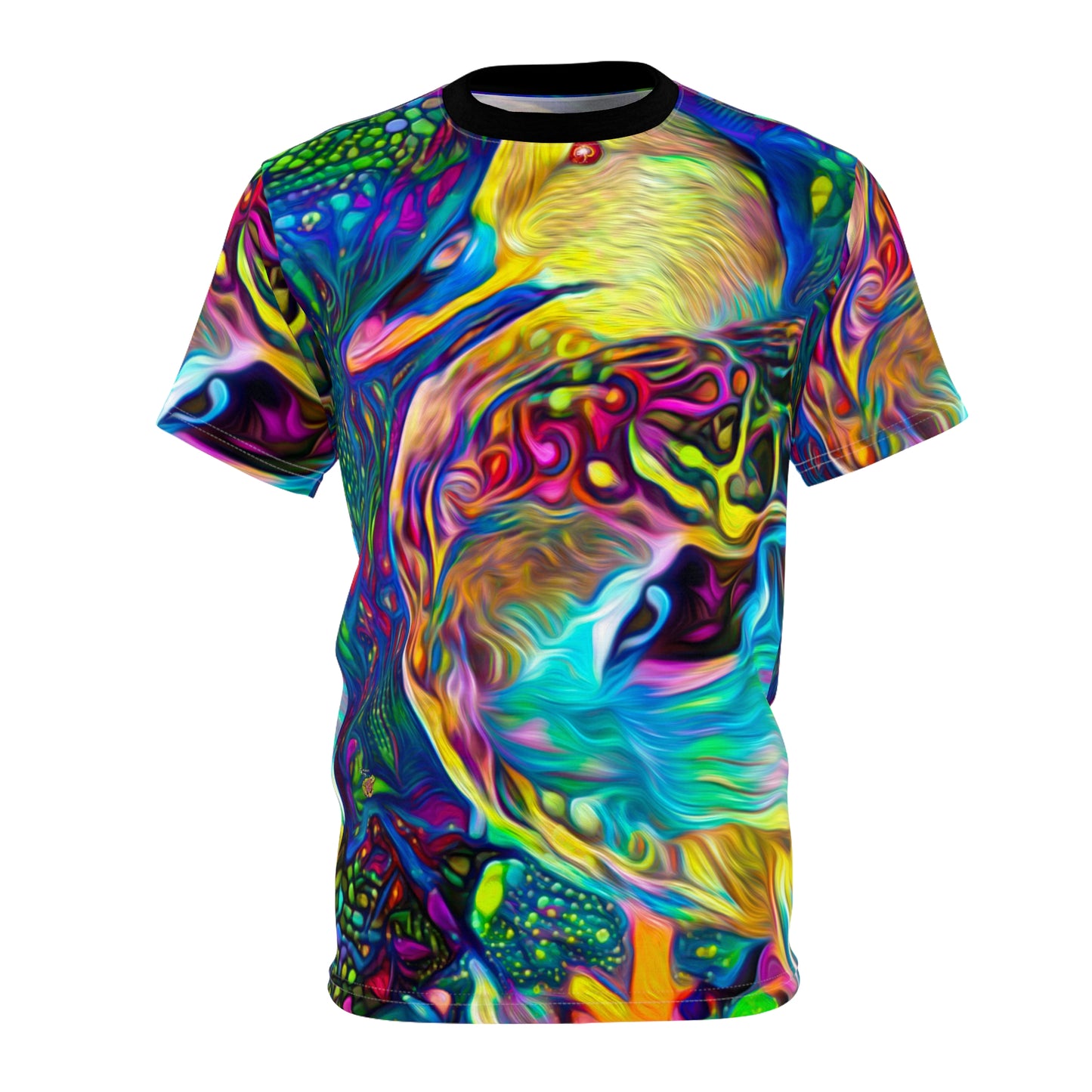 Floating on the Galactic Ocean 🦆 Galaxy Frog T-Shirt