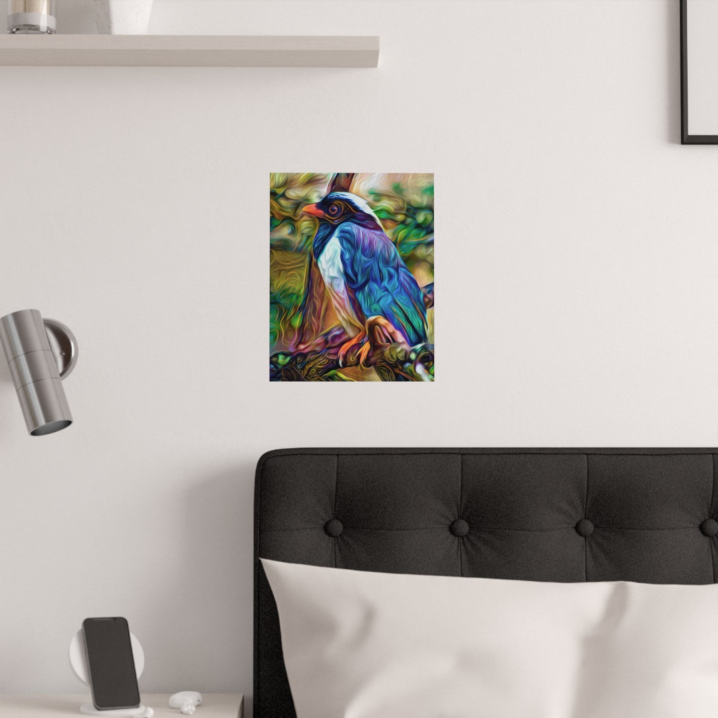 Graceful Bluebird Premium Matte vertical posters