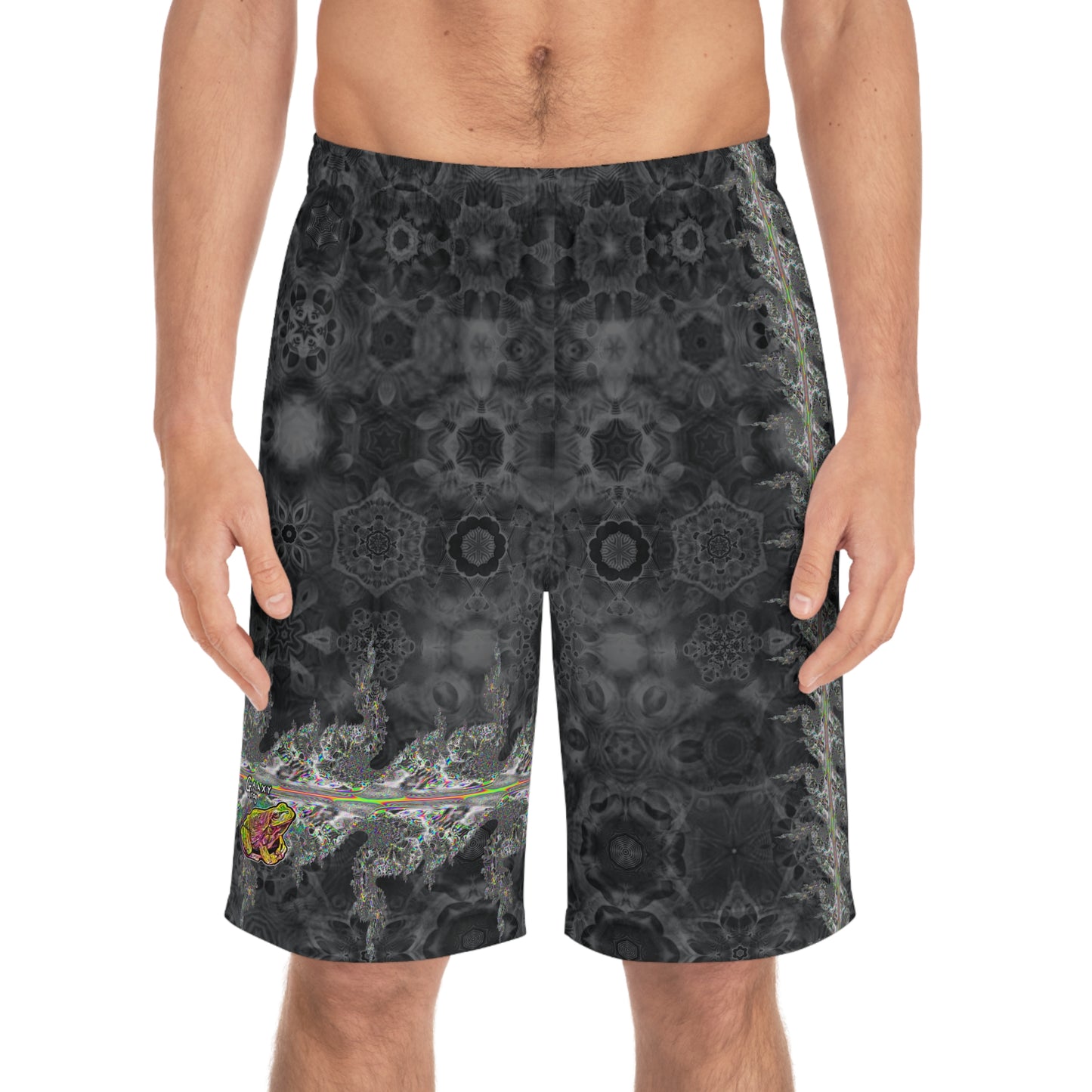 Galaxy Frog Fractal Cymagic Kaleidoscape Shorts