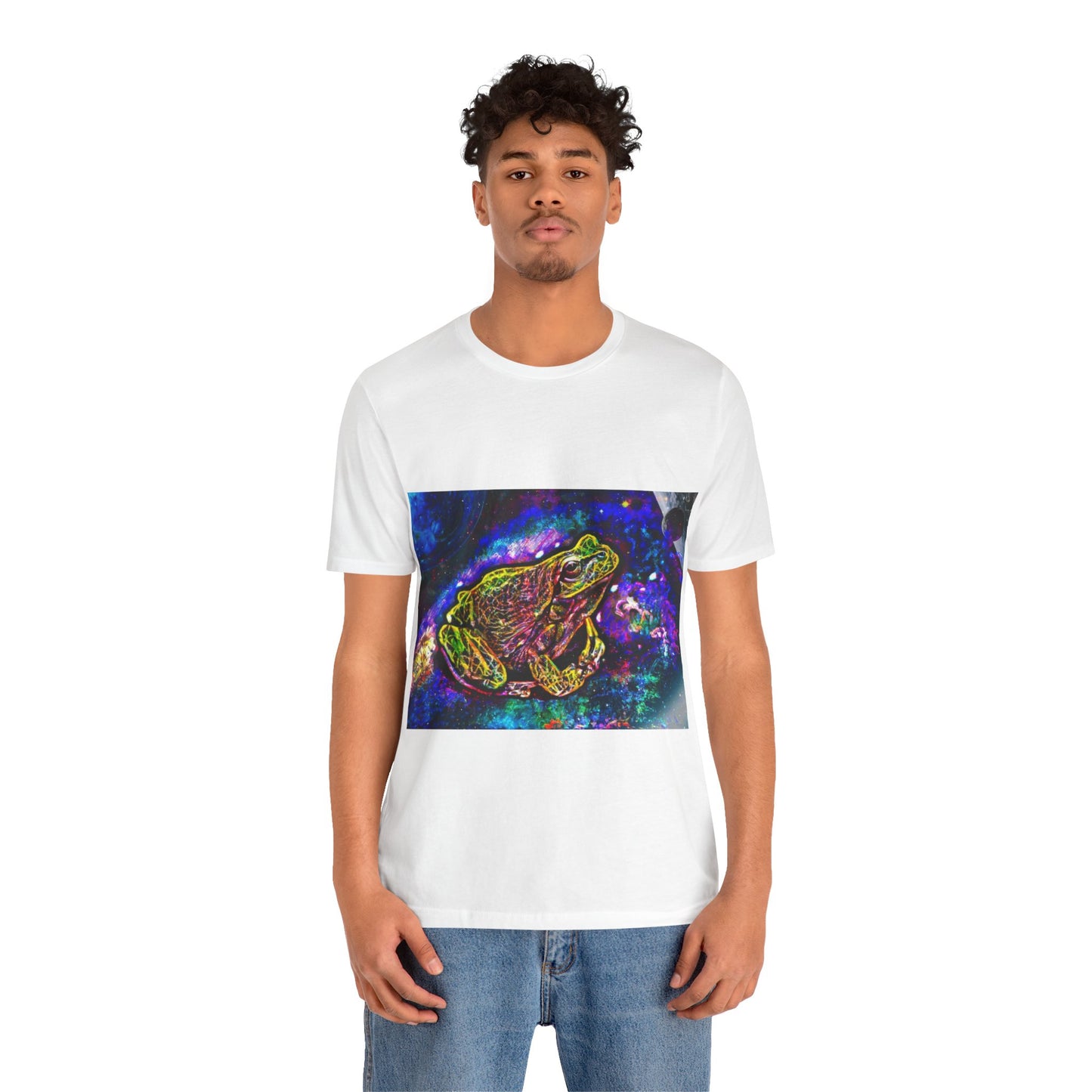 Galaxy Frog Unisex Jersey Short Sleeve Tee