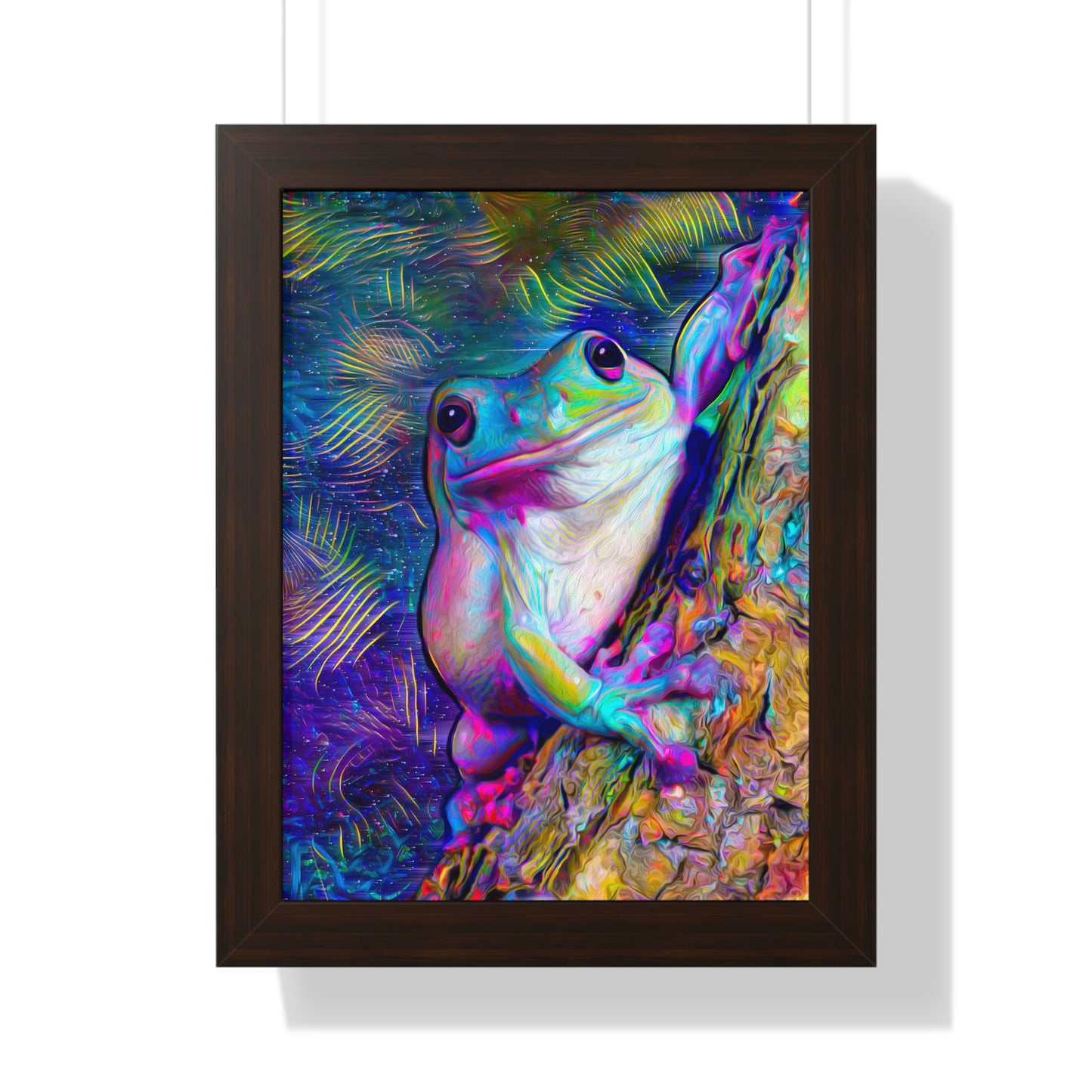 Dazzling Mega Toad Framed Vertical Poster