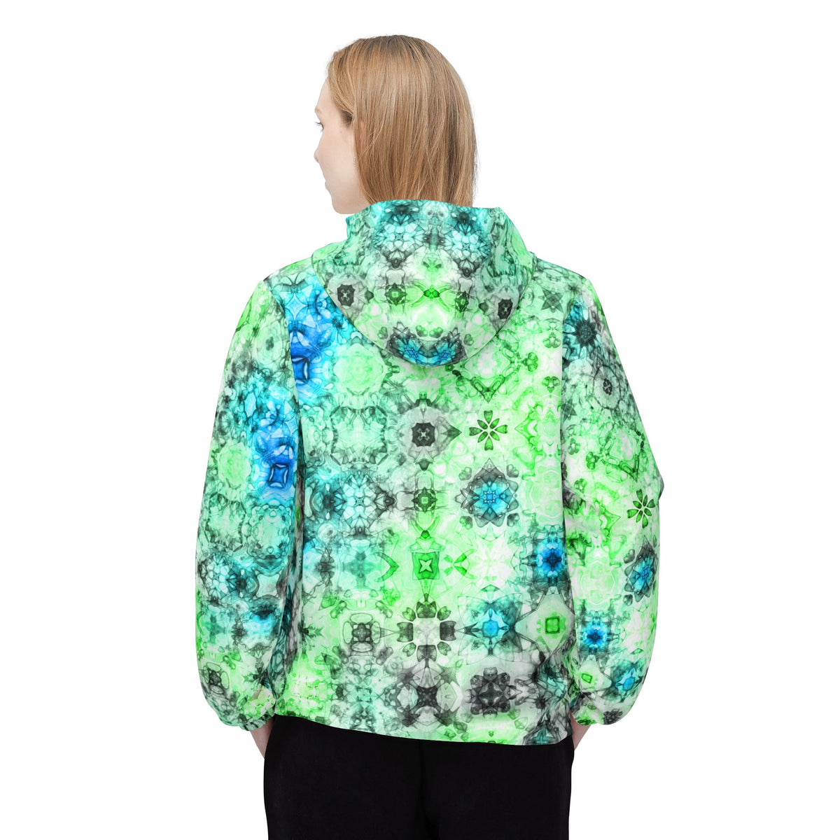 Galaxy Frog Cymadelic Kaleidoscape Windbreaker Jacket (AOP)