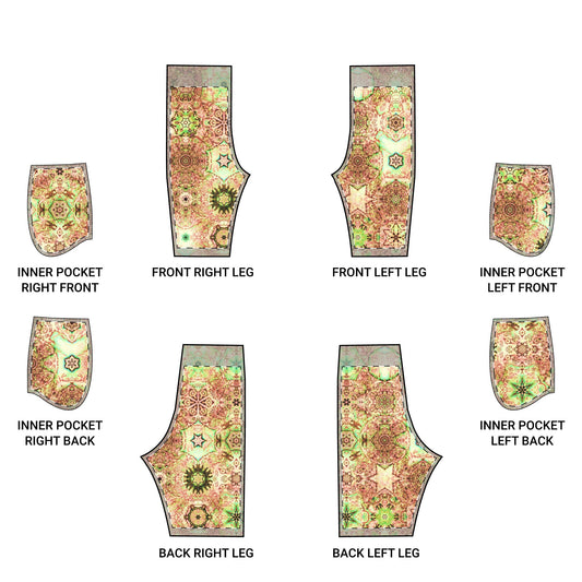 Galaxy Frog Cymatic Kaleidoscape Shorts (AOP)