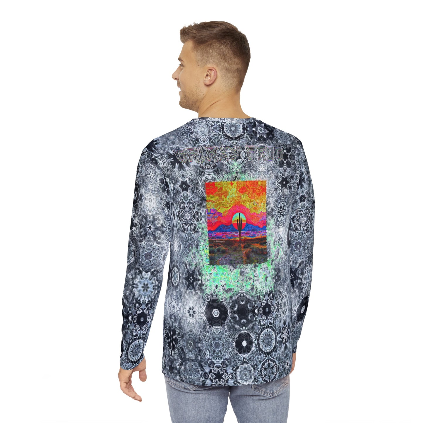 Copy of Men's Galaxy Frog Cymatics Long Sleeve Shirt (AOP)