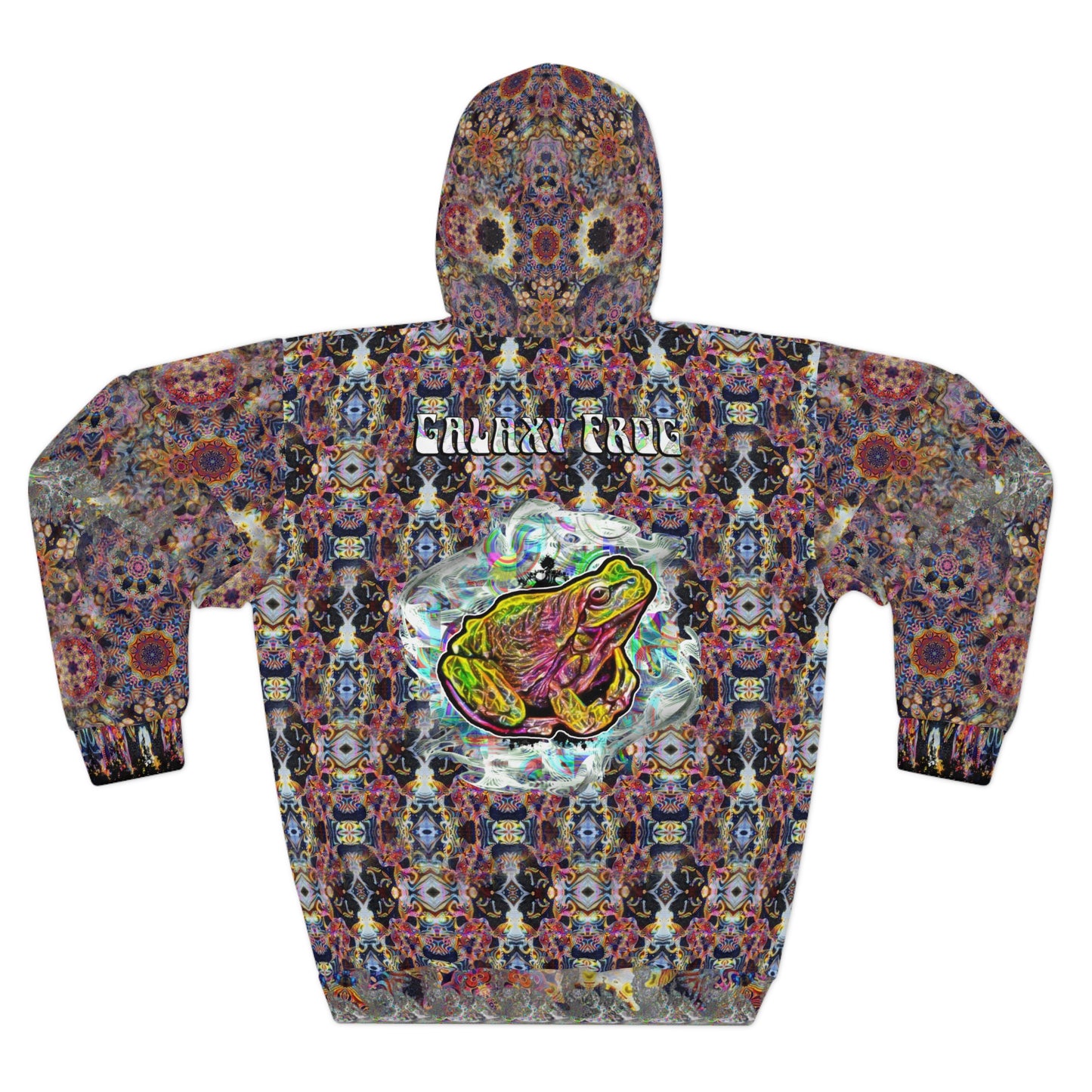 Galaxy Frog Fractal Cymagic Pullover Hoodie