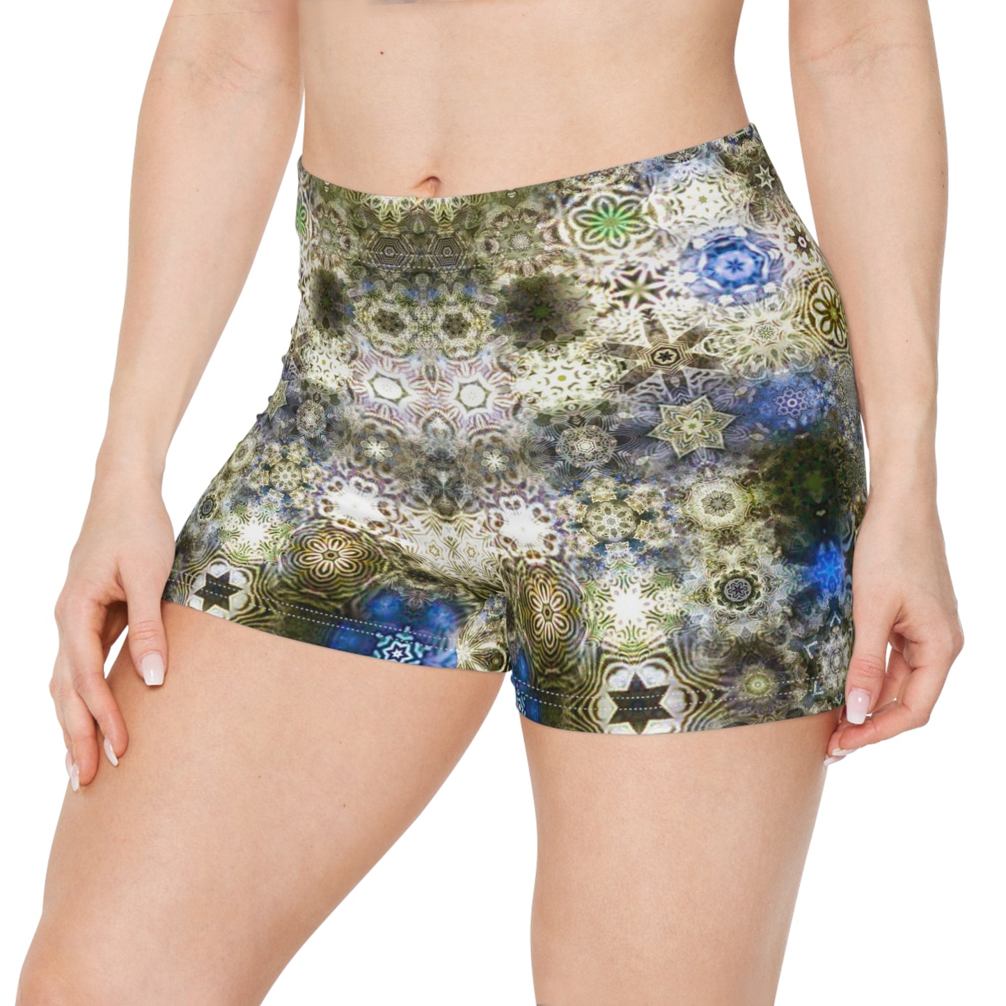 Galaxy Frog Cymadelic Kaleidoscape Women's Shorts