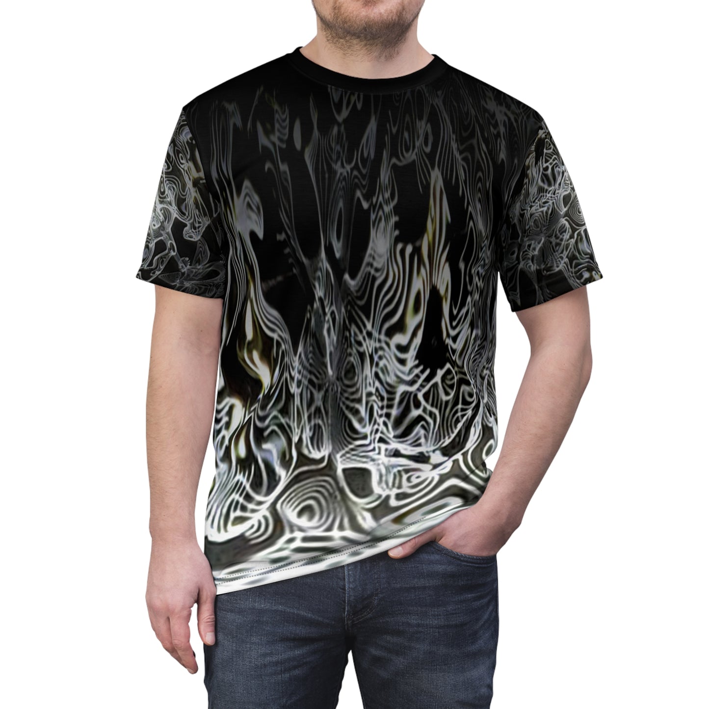 Galaxy Frog Cymatics AOP Cut & Sew Tee