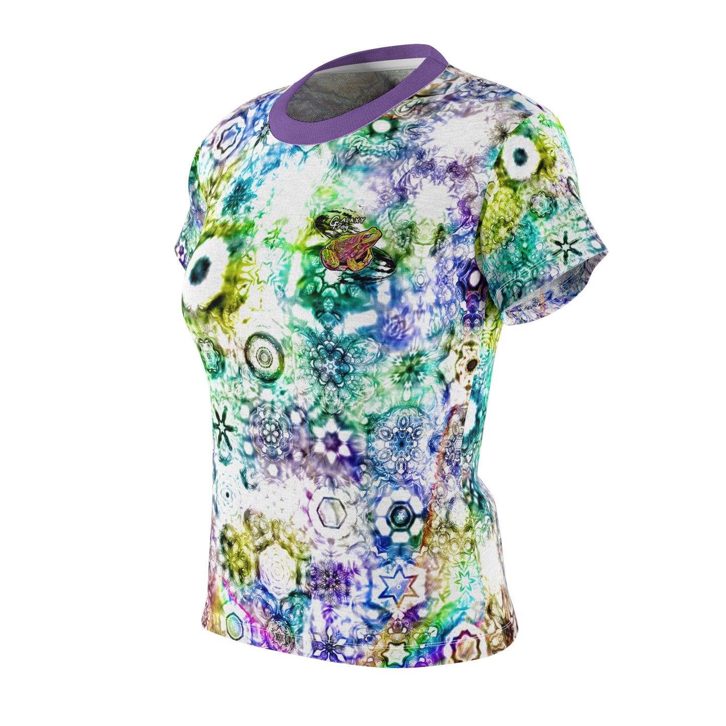 Galaxy Frog Cymagic Kaleidoscape Women's AOP Cut & Sew Tee