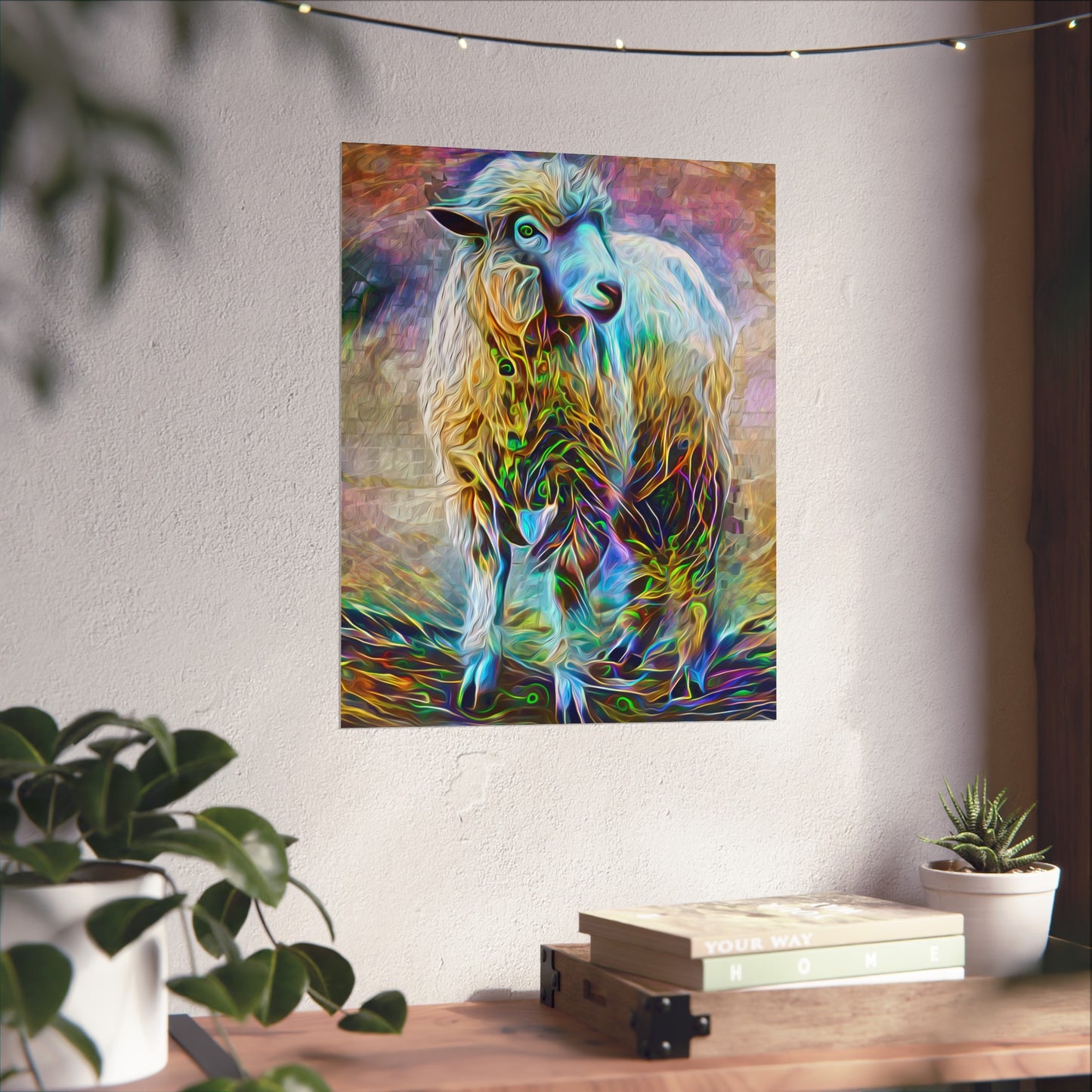 Sheering the Interdimensional Sheep Premium Matte vertical posters