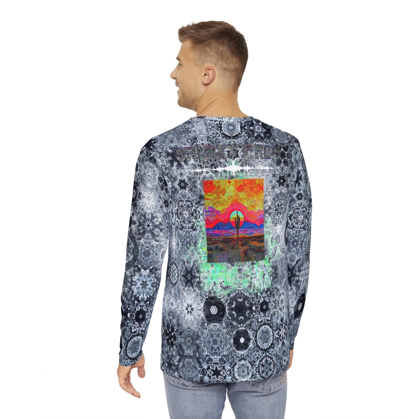 Men's Galaxy Frog Cymatics Long Sleeve Shirt 2 (AOP)