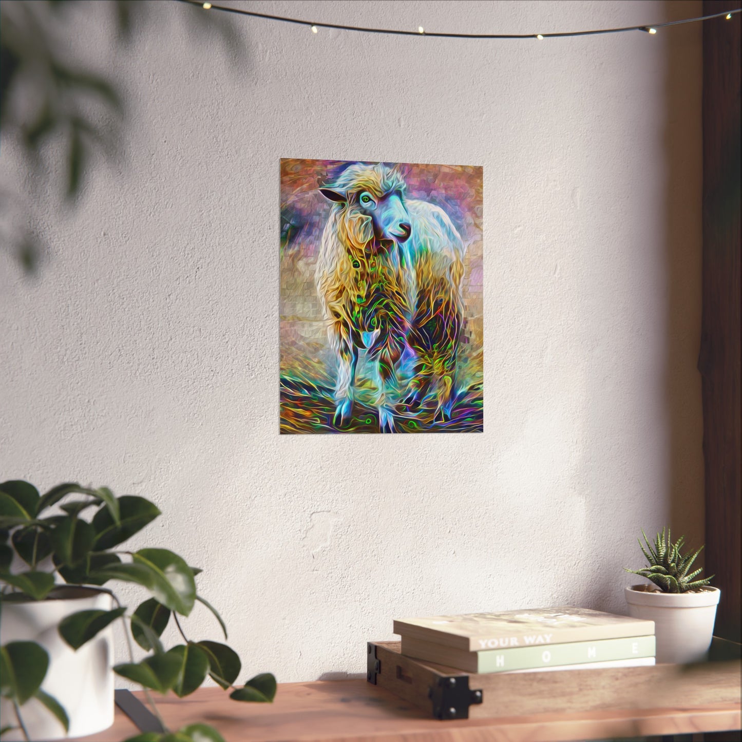 Sheering the Interdimensional Sheep Premium Matte vertical posters