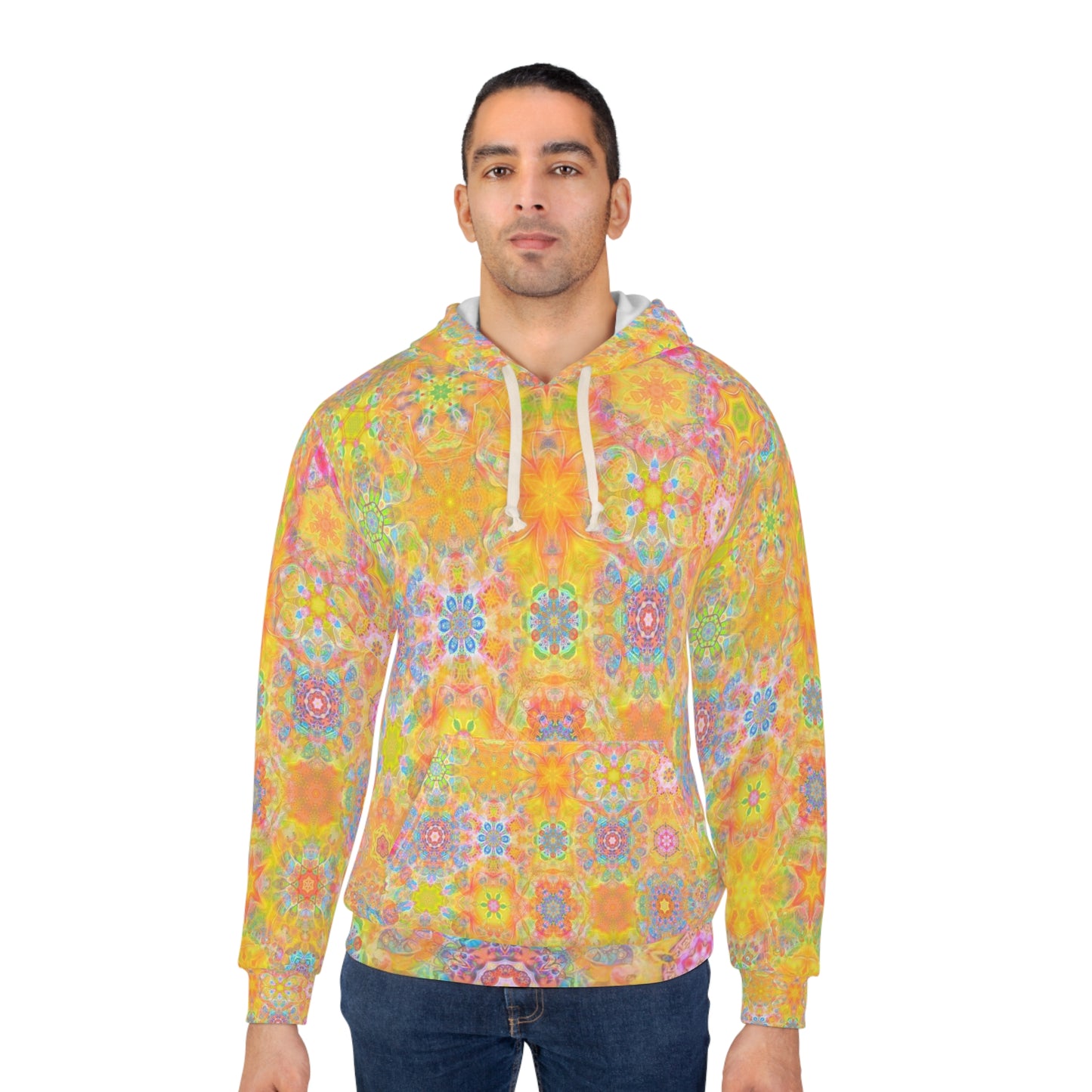 Galaxy Frog AOP Cymatics Pullover Hoodie