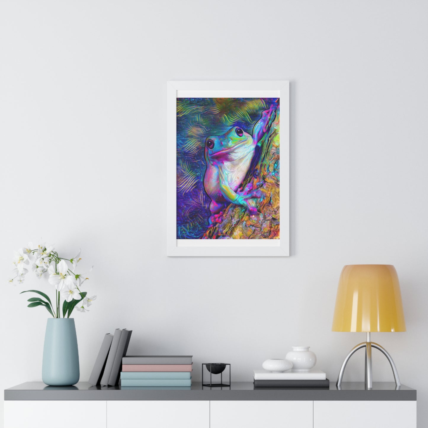 Dazzling Mega Toad Framed Vertical Poster