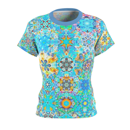 Galaxy Frog Cymatics Women's AOP Cut & Sew Tee