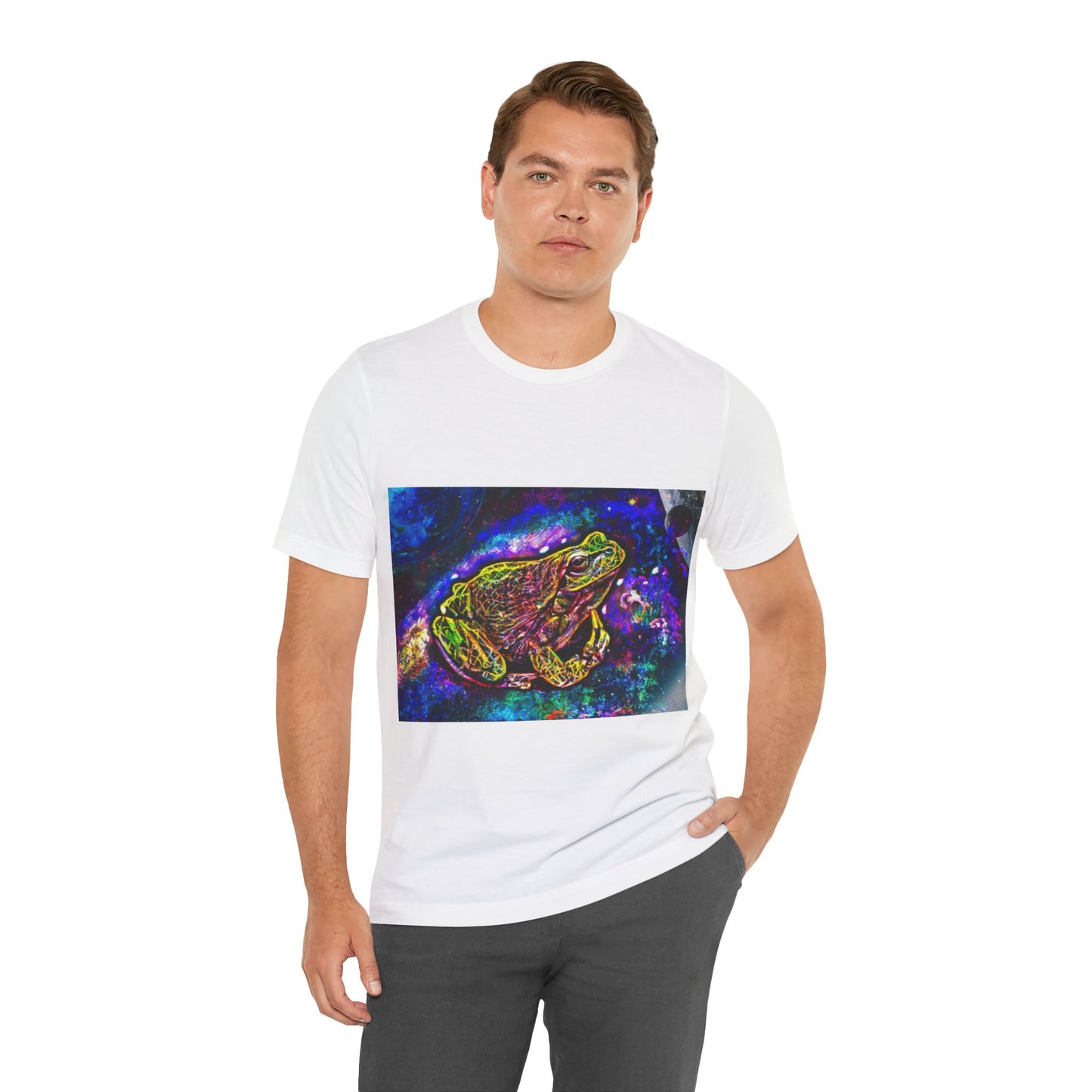 Galaxy Frog Unisex Jersey Short Sleeve Tee