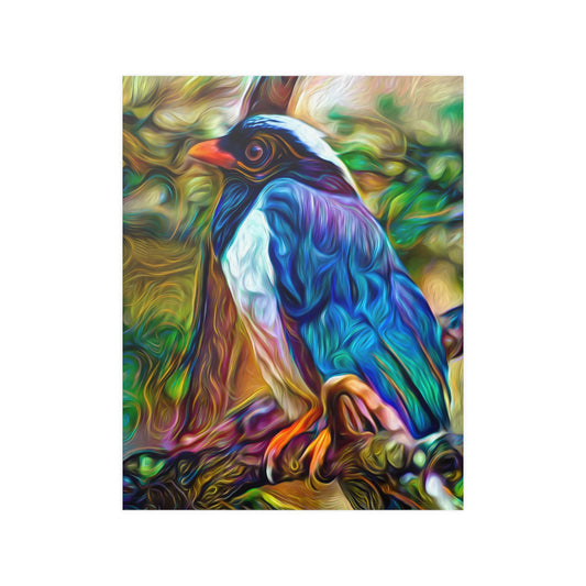 Graceful Bluebird Premium Matte vertical posters