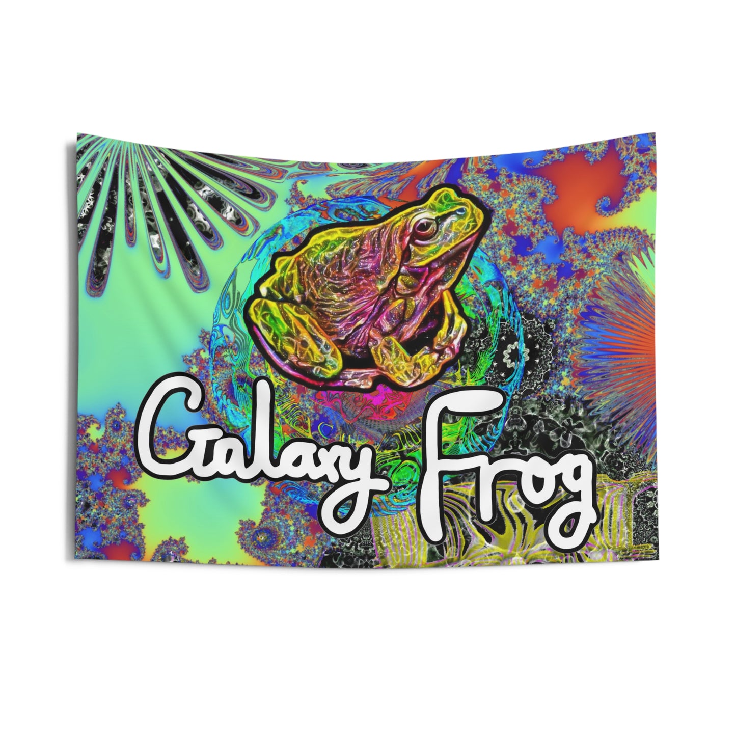 Galaxy Frog Indoor Wall Tapestries