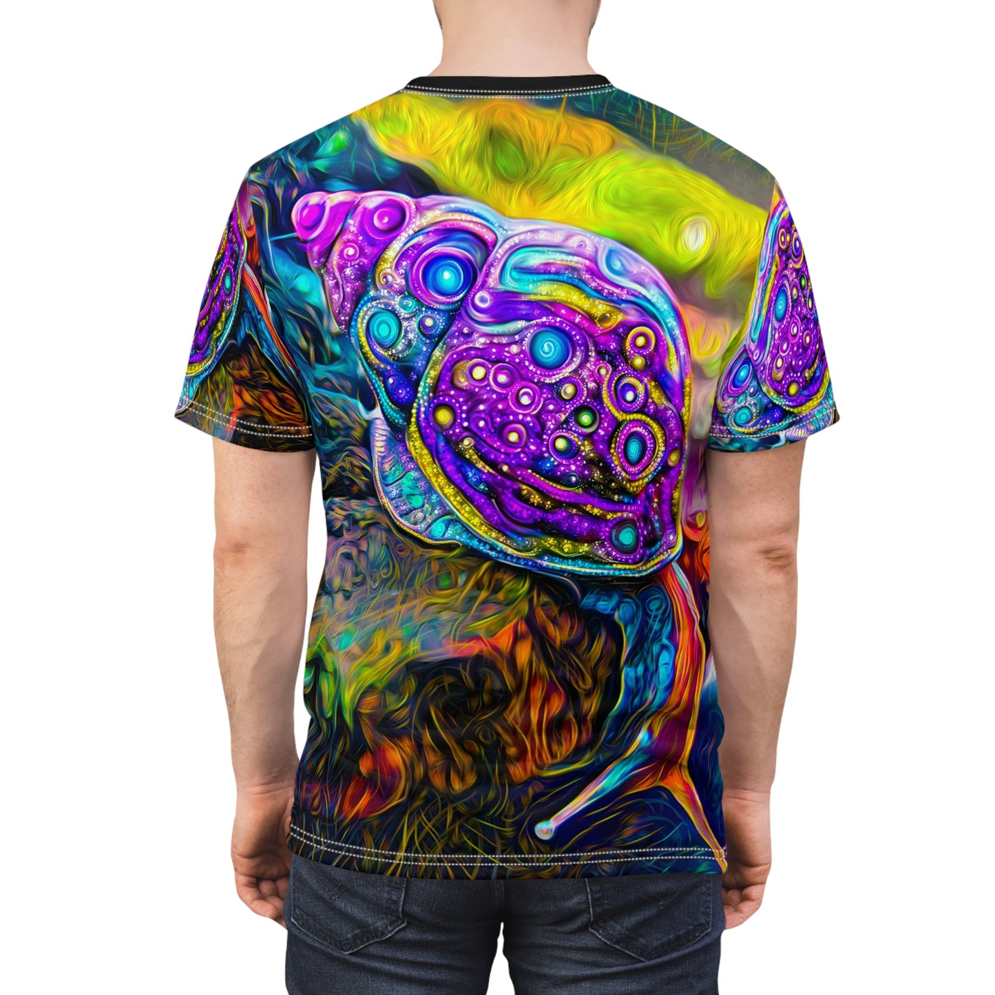 Lovely Earth Snail Unisex AOP Cut & Sew Tee