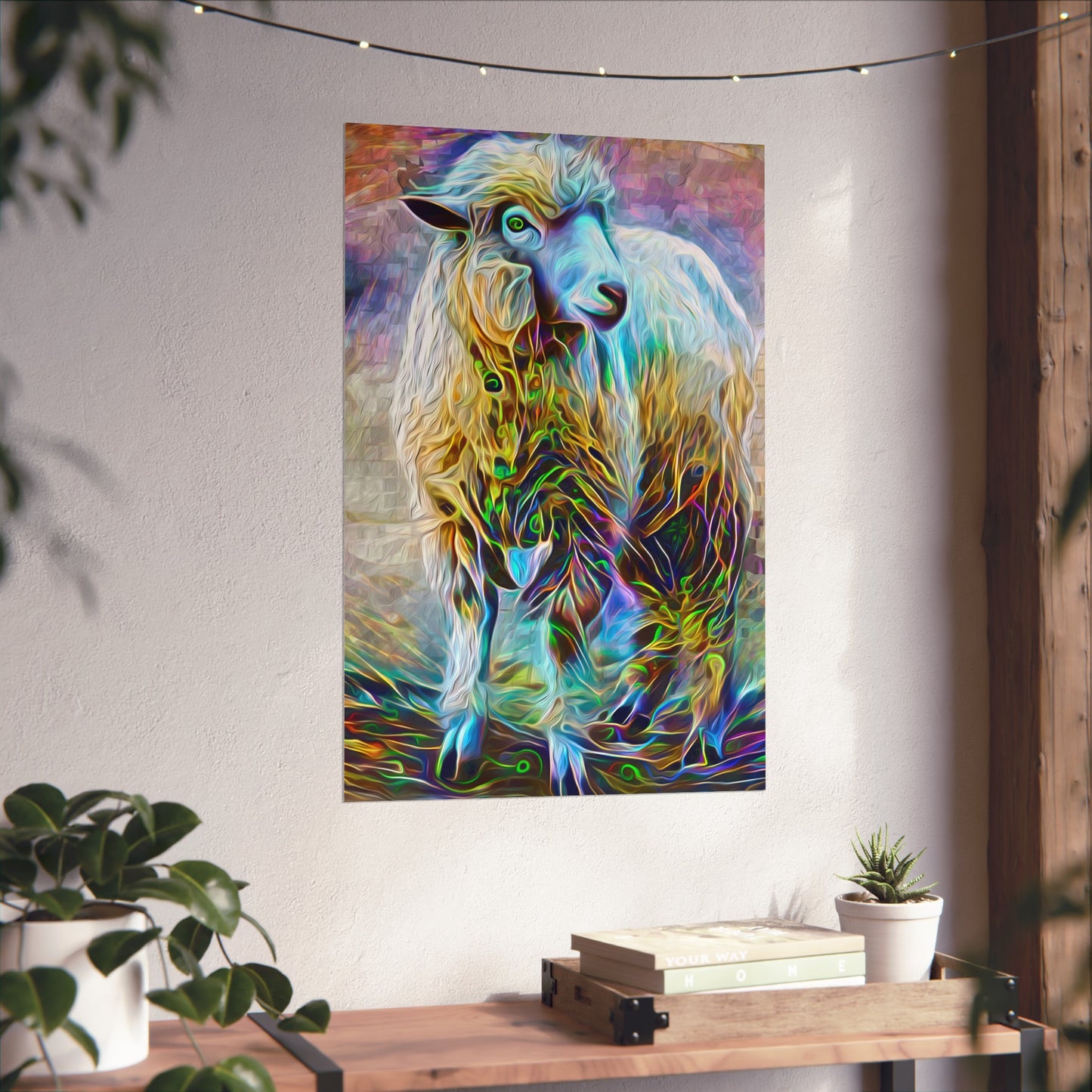 Sheering the Interdimensional Sheep Premium Matte vertical posters