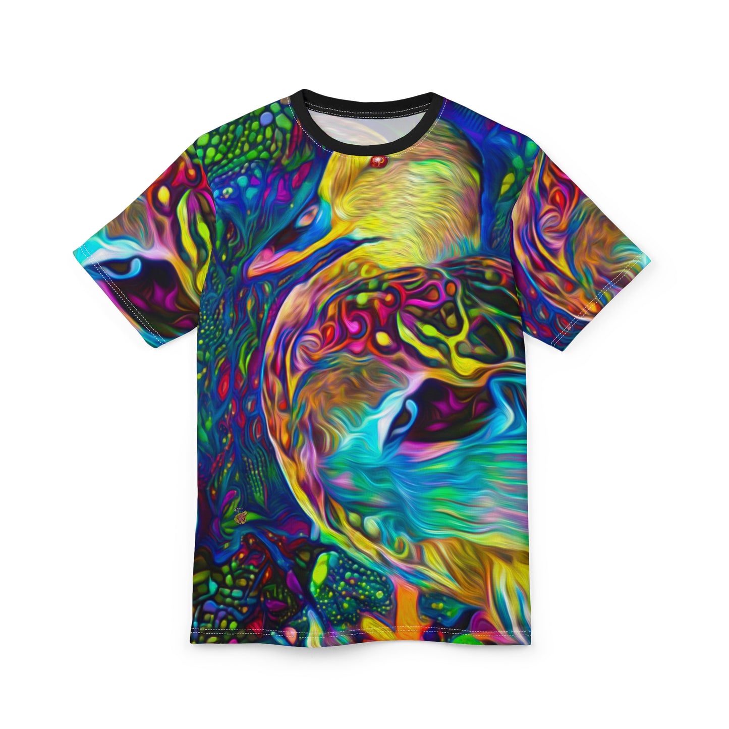 Floating on the Galactic Ocean 🦆 Galaxy Frog T-Shirt