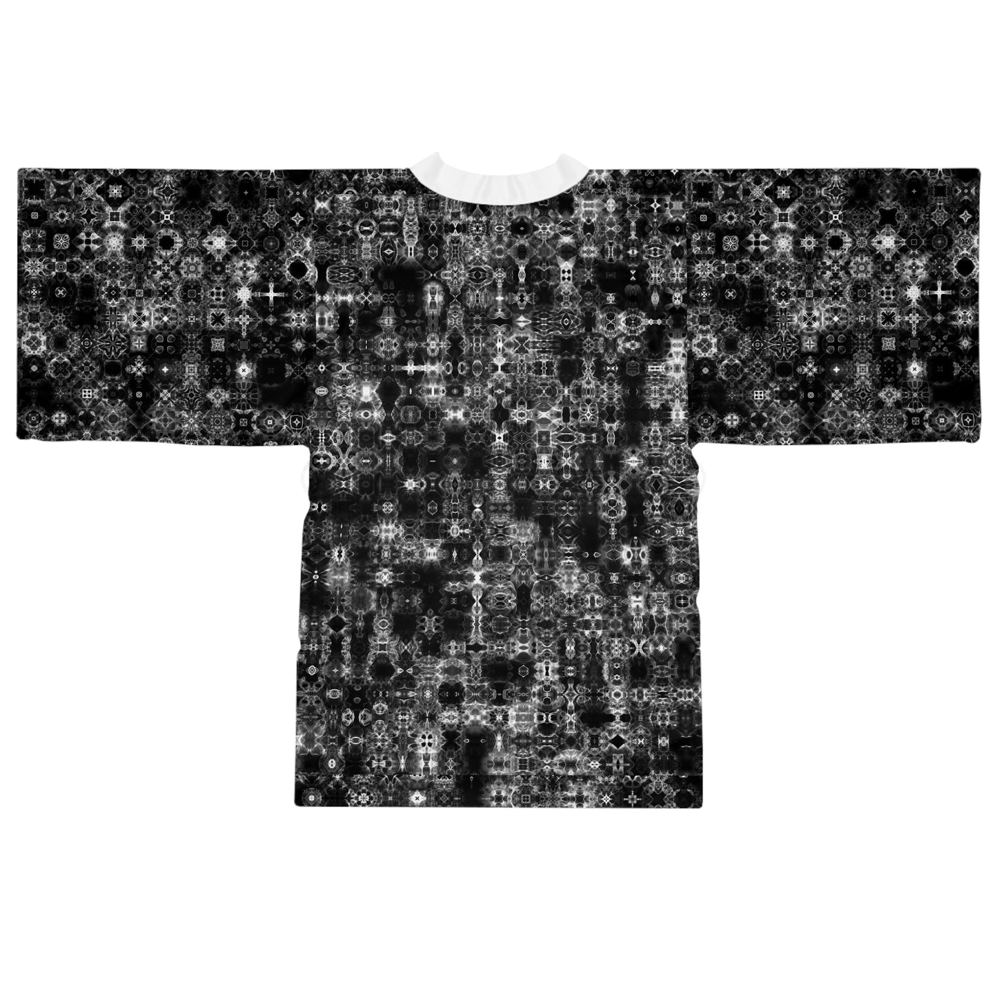 Long Sleeve Galaxy Frog Cymatics Kimono Robe - 0001