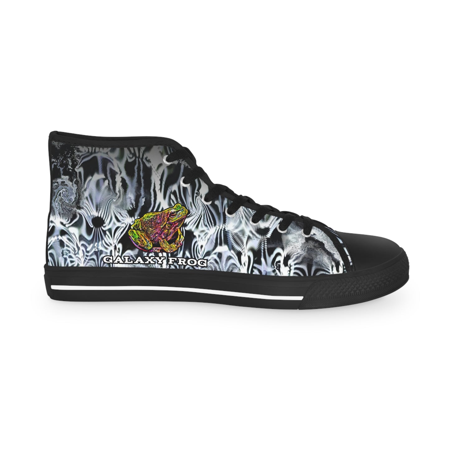 Galaxy Frog Men's High Top Cymatics Sneakers 0001