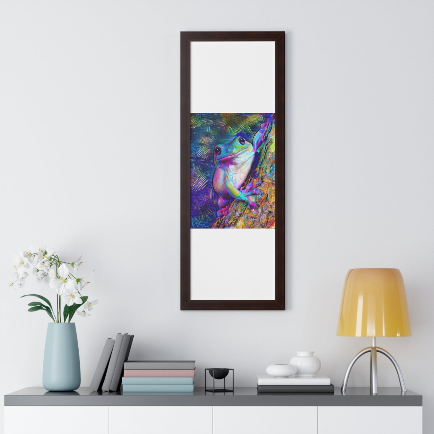 Dazzling Mega Toad Framed Vertical Poster