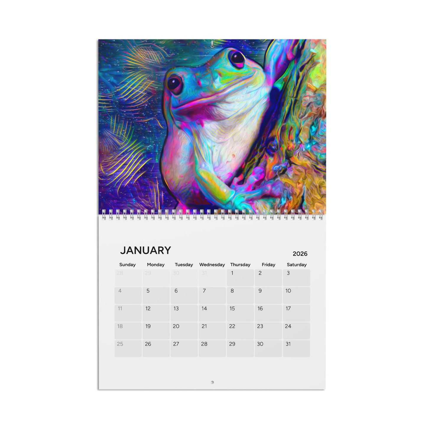 Galaxy Frog Calendar (2026)