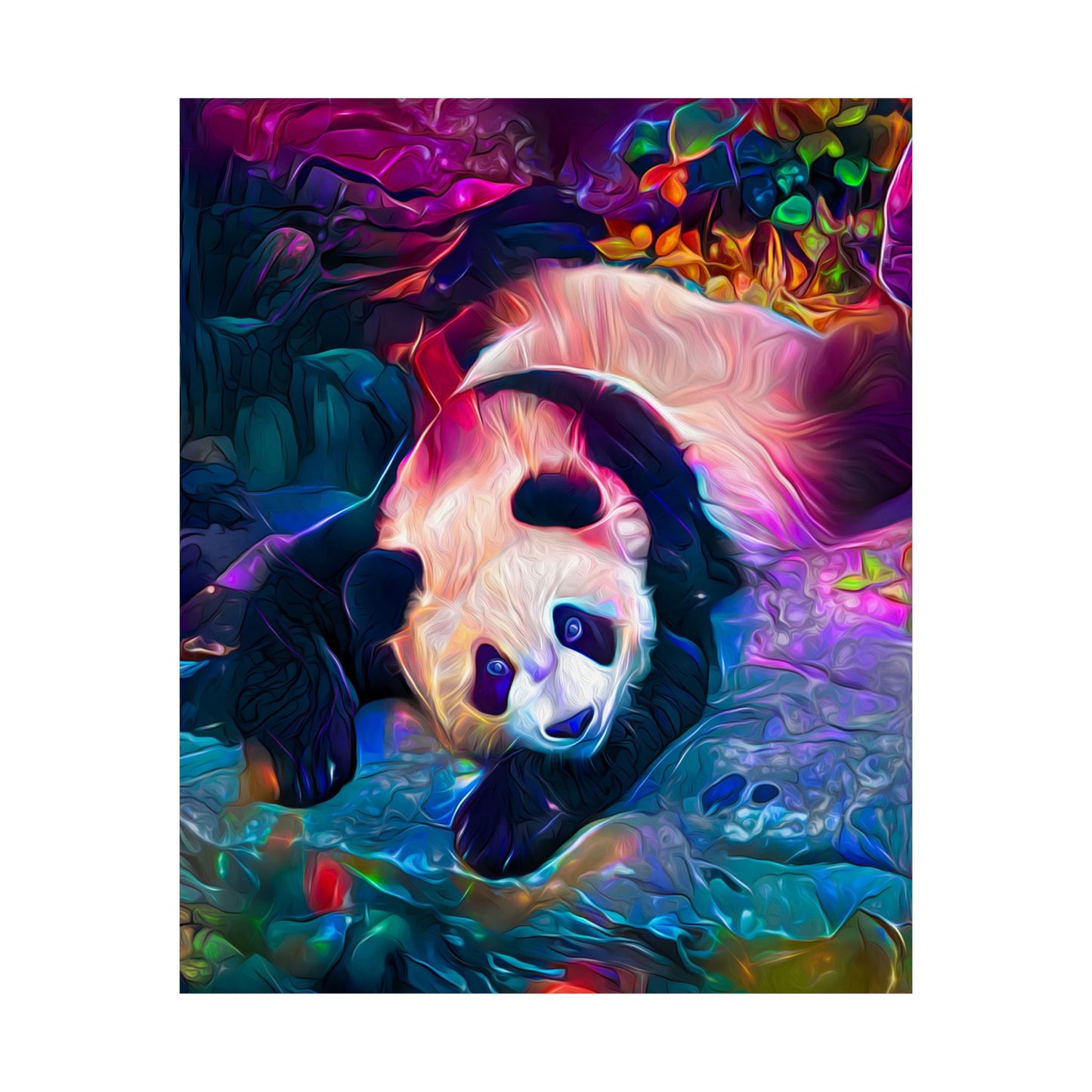 Pink Panda Parade Premium Matte vertical posters