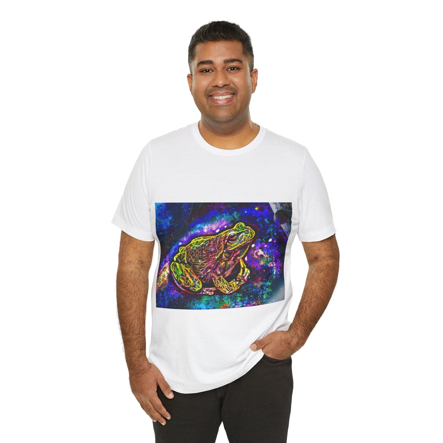 Galaxy Frog Unisex Jersey Short Sleeve Tee