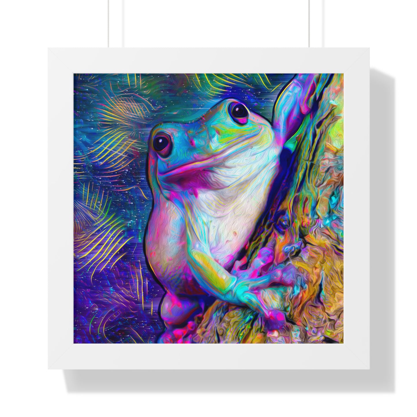 Dazzling Mega Toad Framed Vertical Poster