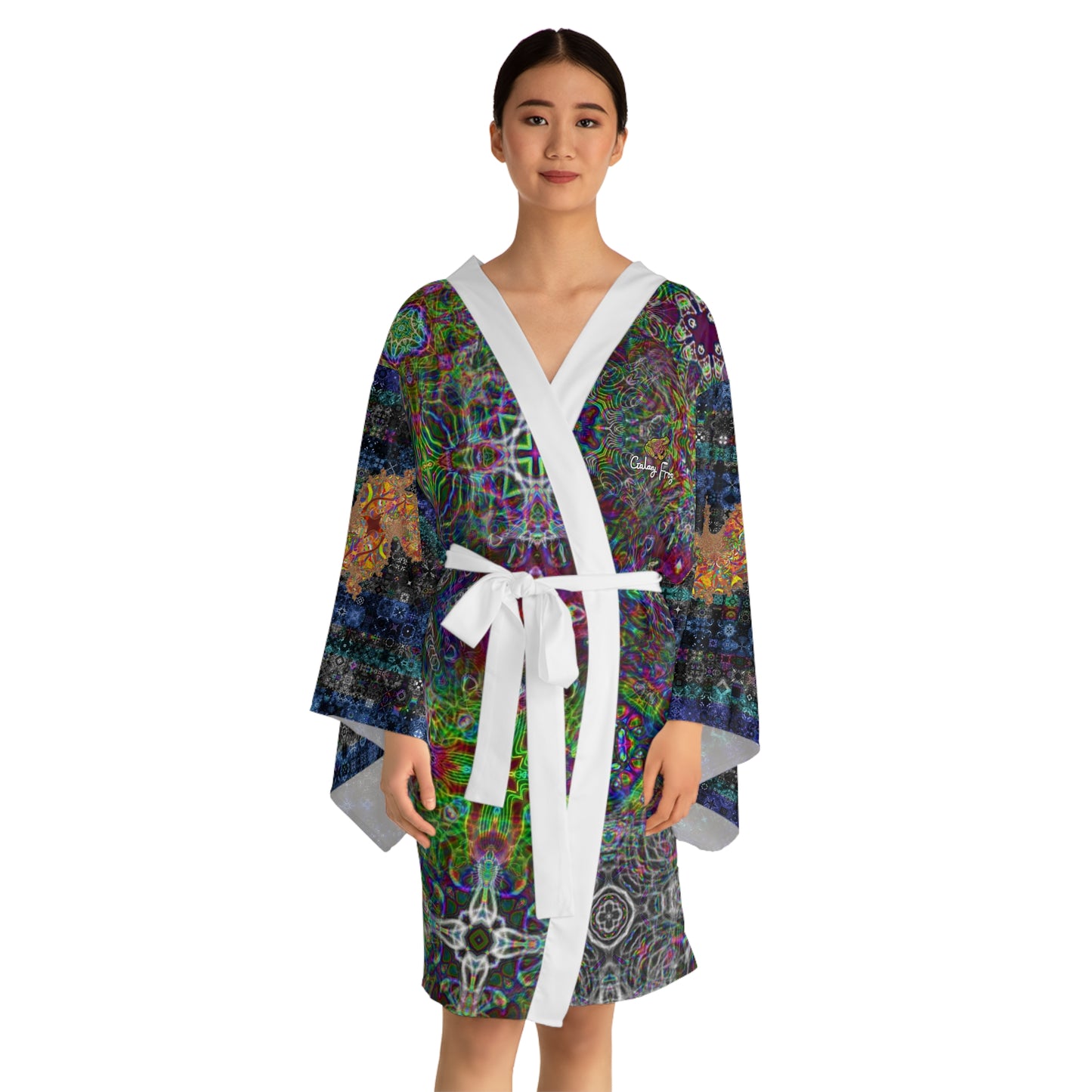 Long Sleeve Kimono Robe (AOP)