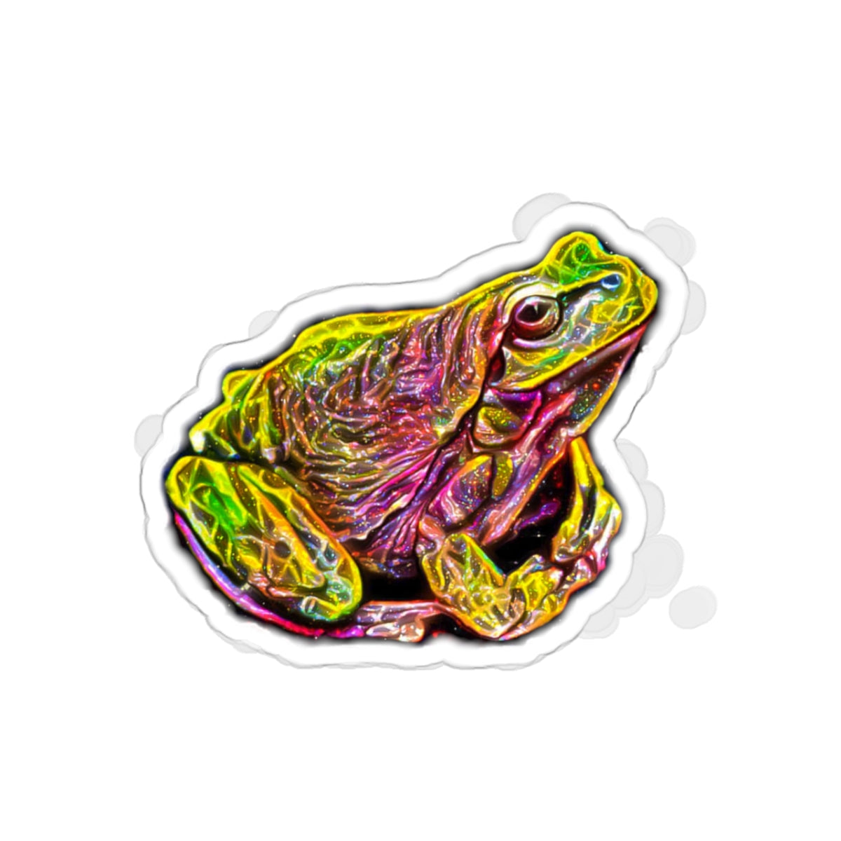 Galaxy Frog Kiss-Cut Stickers