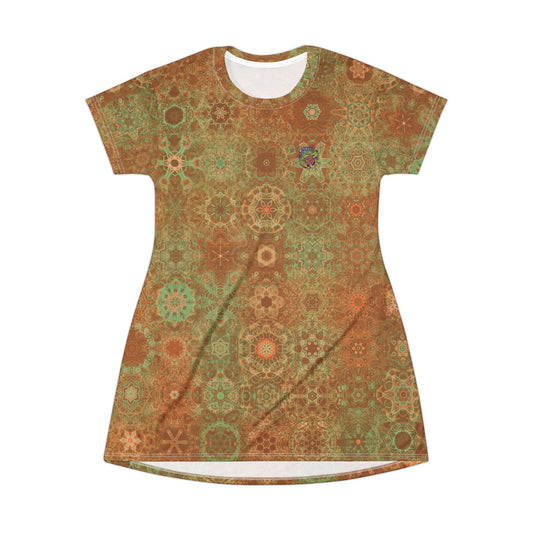 Galaxy Frog Ladies T-Shirt Dress (AOP)