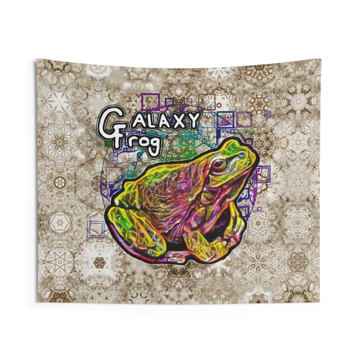 Galaxy Frog Cymatics Indoor Wall Tapestries