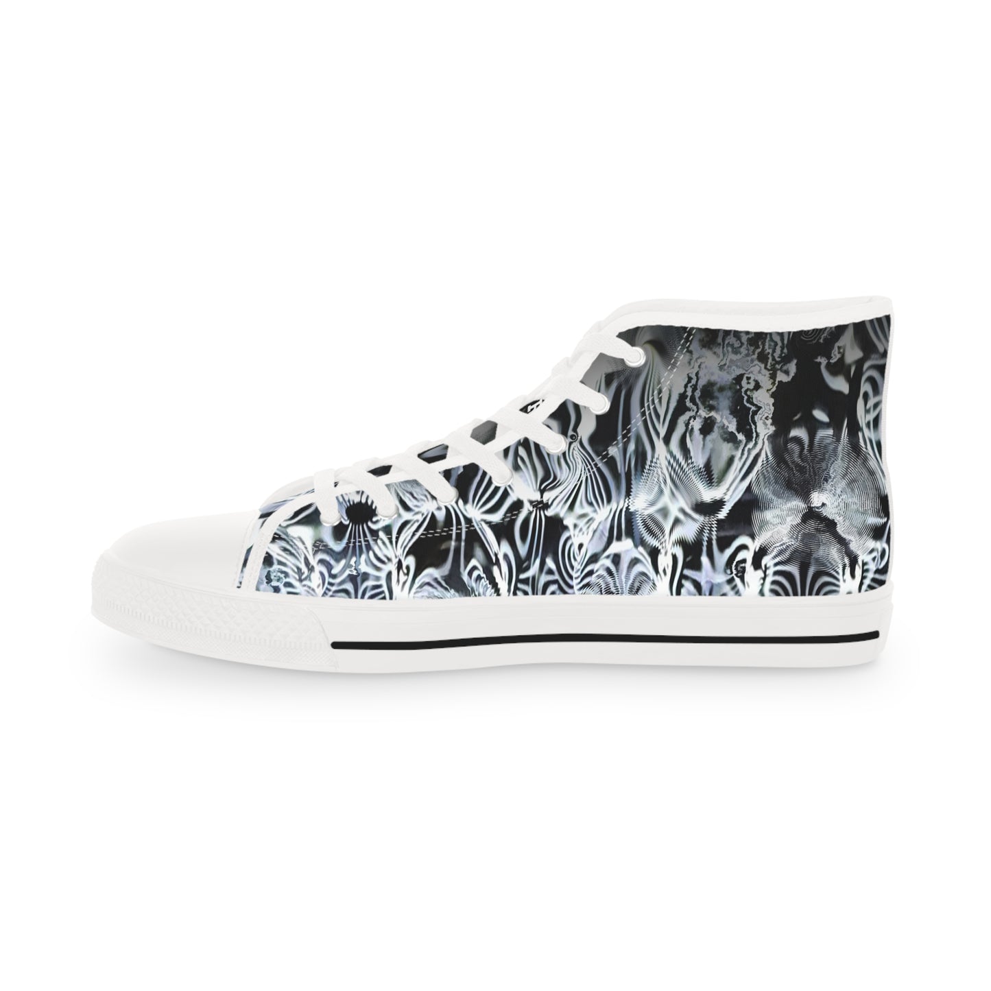 Galaxy Frog Men's High Top Cymatics Sneakers 0001