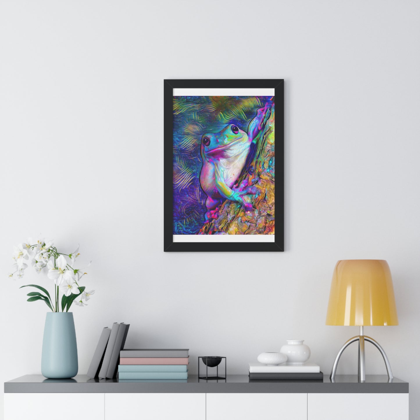 Dazzling Mega Toad Framed Vertical Poster